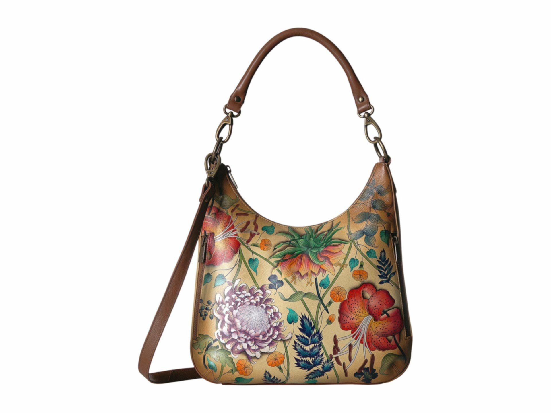 Convertible Slim Hobo with Crossbody Strap 662 Anuschka