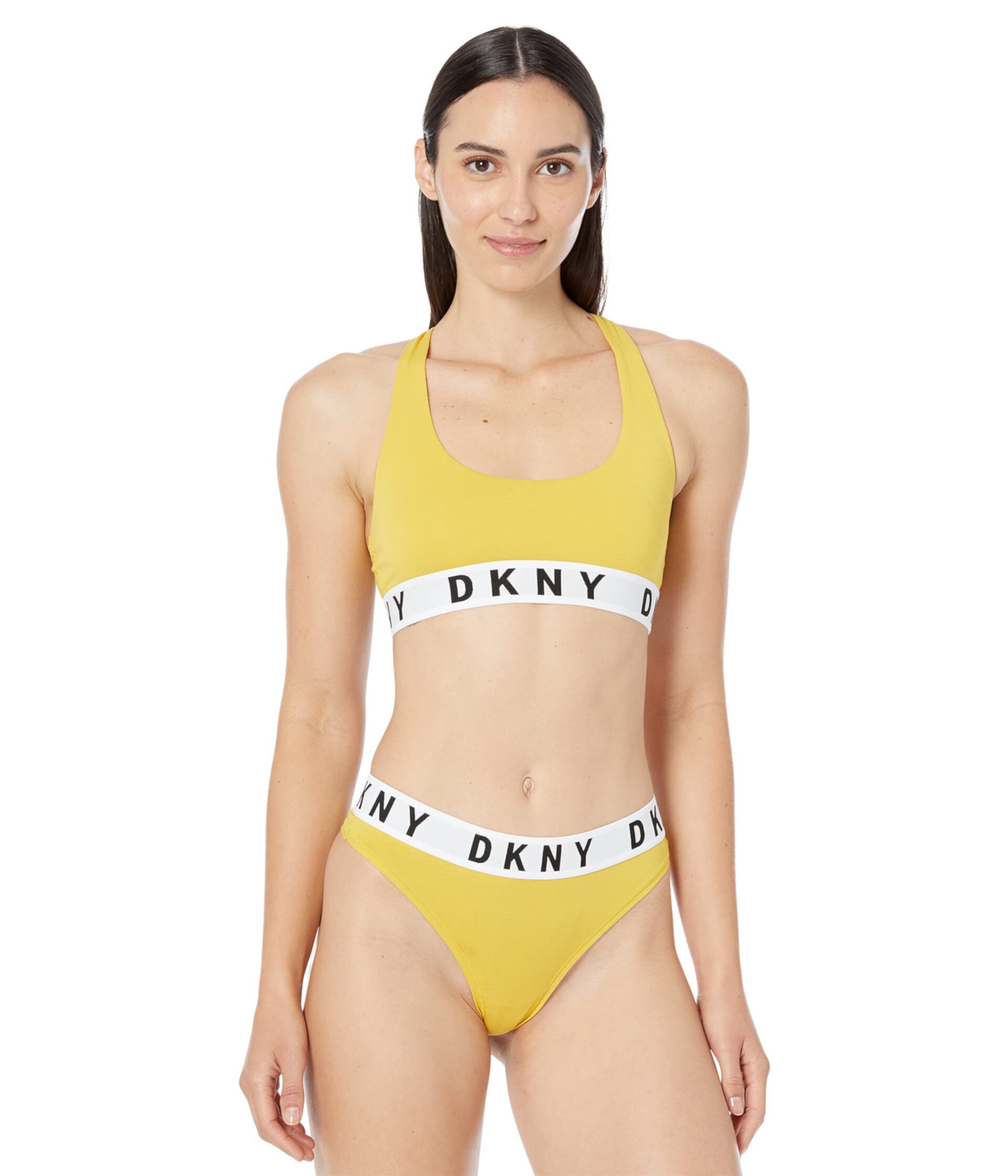 Поддерживающий бралетт DKNY Cozy Boyfriend Energy из хлопка и модала с эластаном DKNY