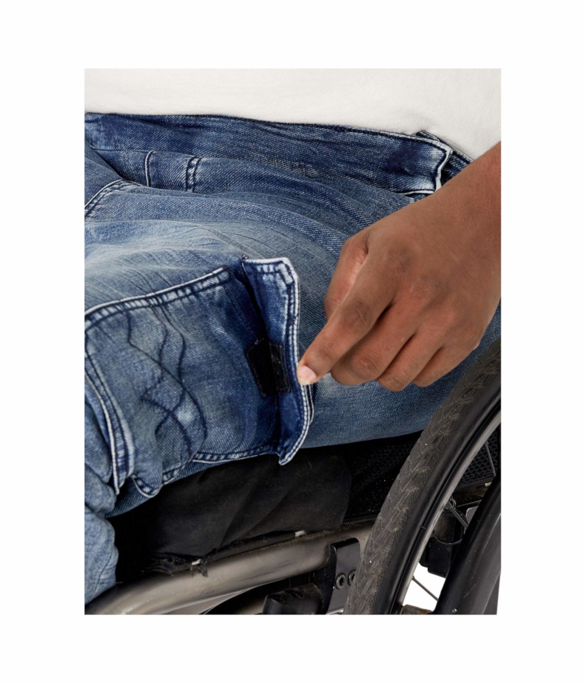 Узкие прямые брюки-джоггеры с карманами на бедрах в цвете Mosset Dark Seven7