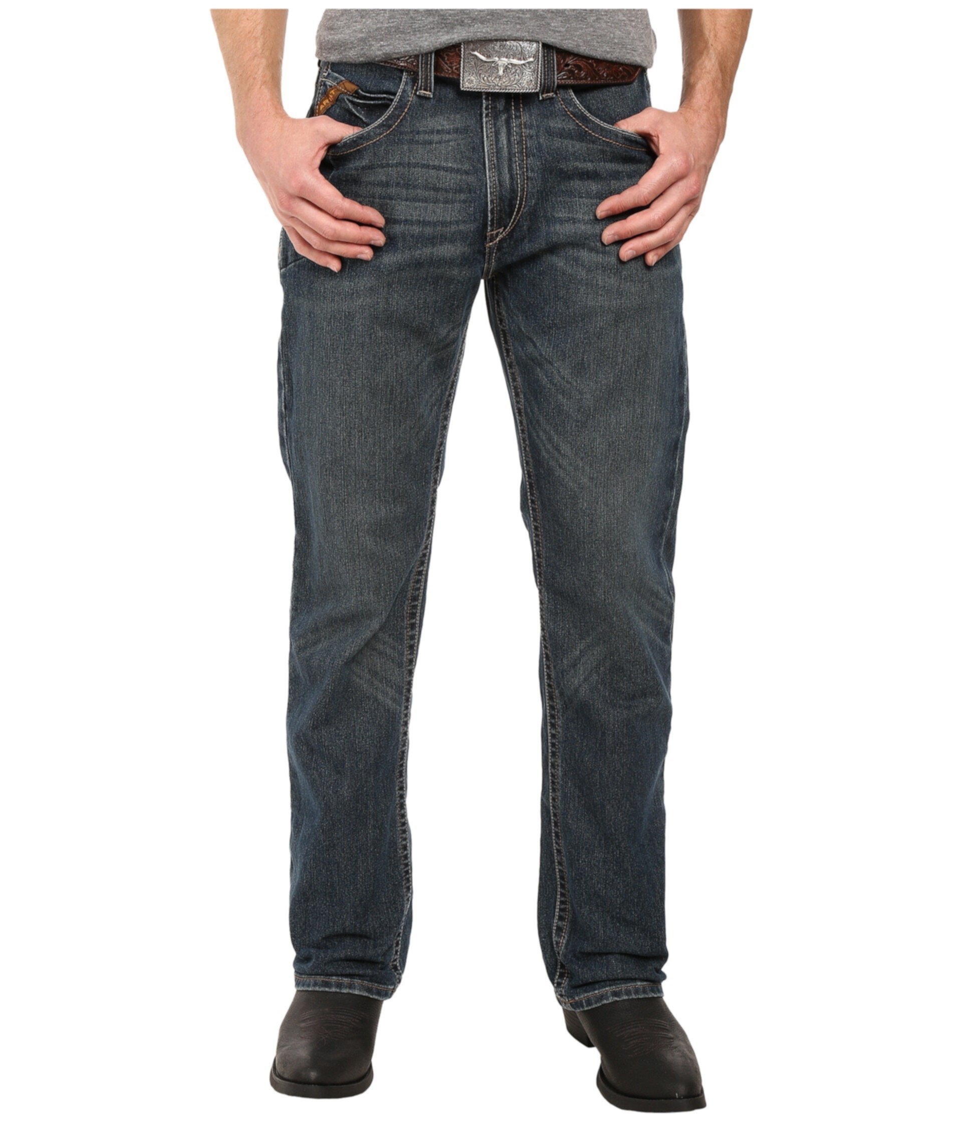Зауженные прямые джинсы Rebar M5 с отделкой по бокам Ironside Ariat