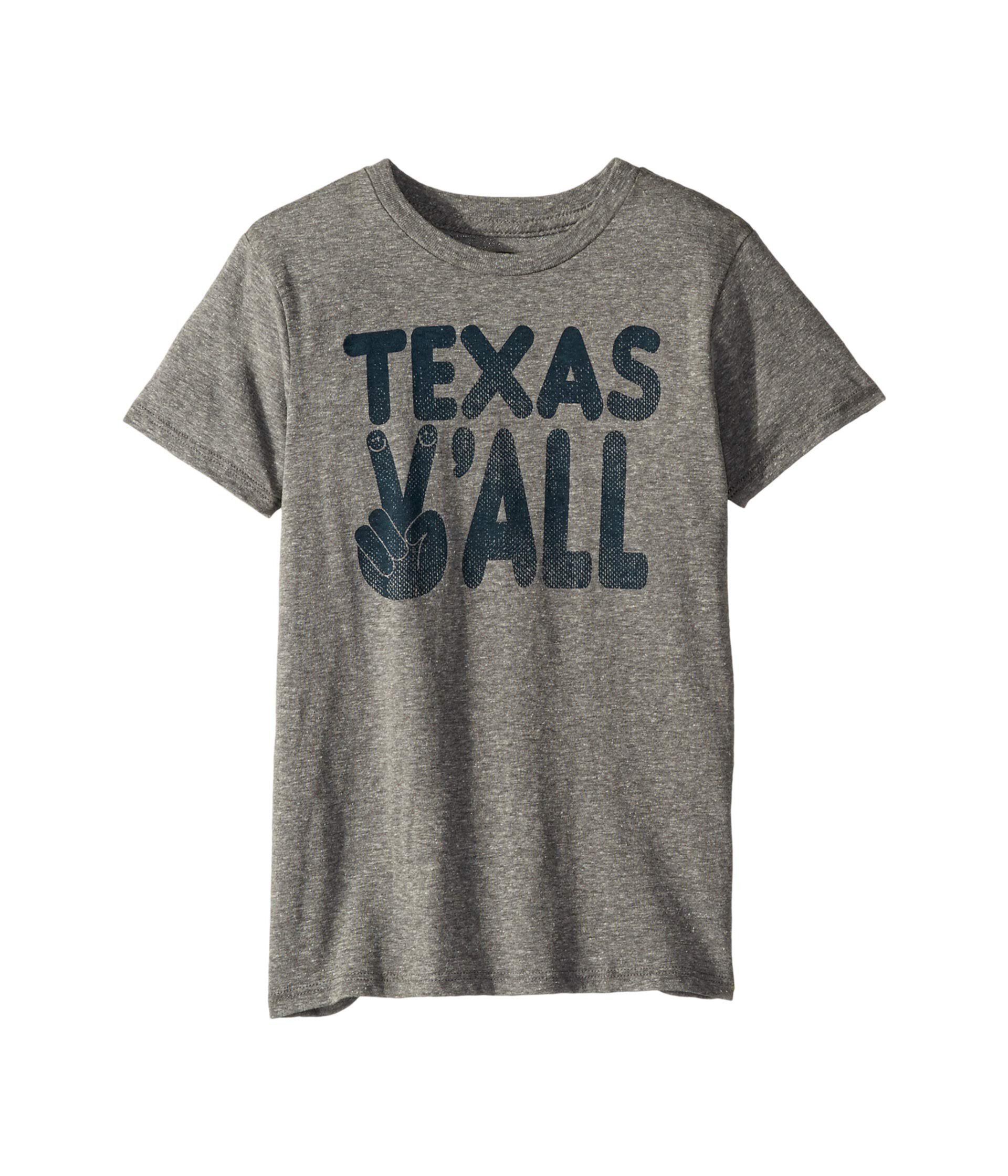 Футболка Texas Y'All с коротким рукавом (для младенцев / малышей / маленьких детей / больших детей) Tiny Whales