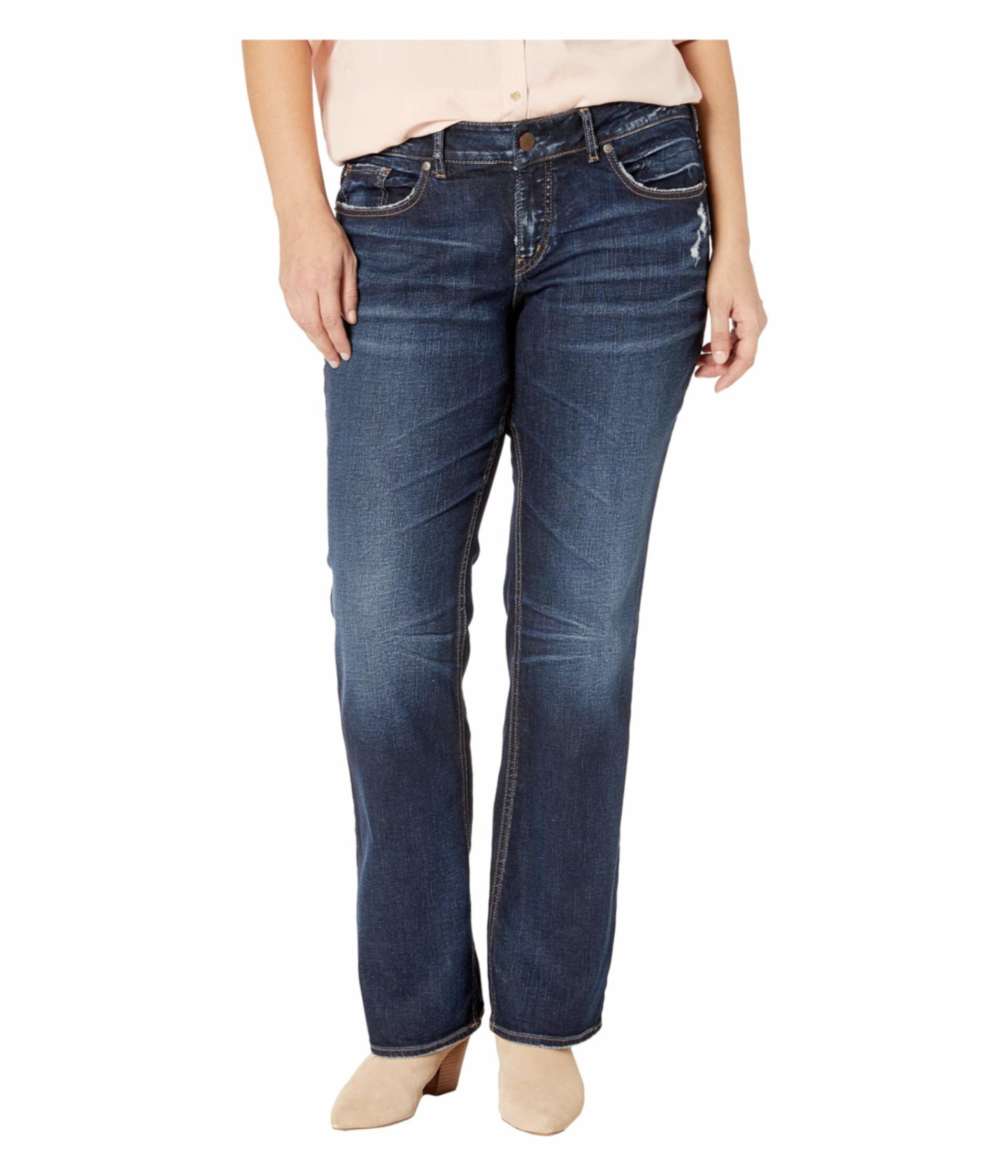 Пышные соблазнительные джинсы Elyse со средней посадкой Elyse в цвете Индиго W03601SSX415 Silver Jeans Co.