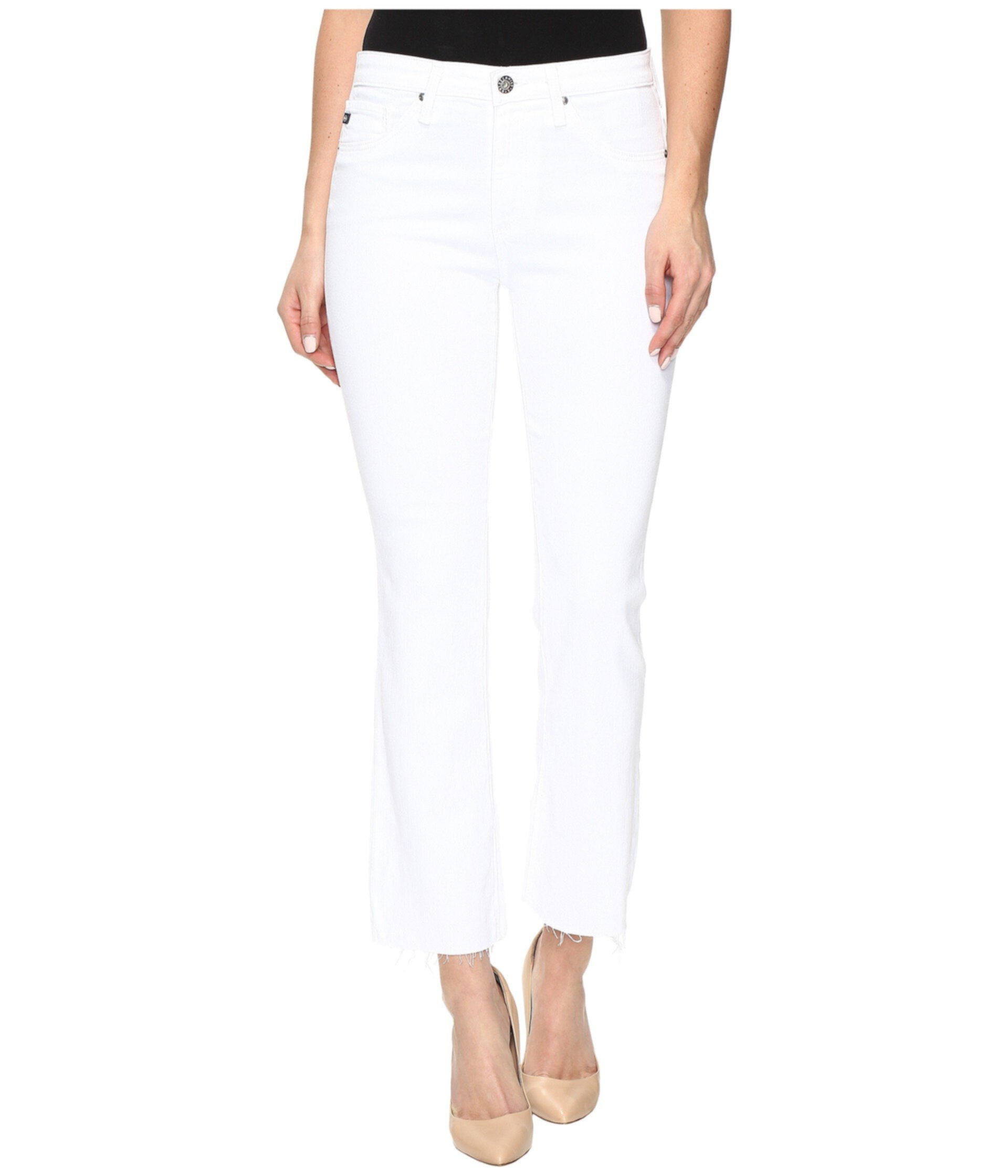 Джоди Кроп в белом AG Jeans