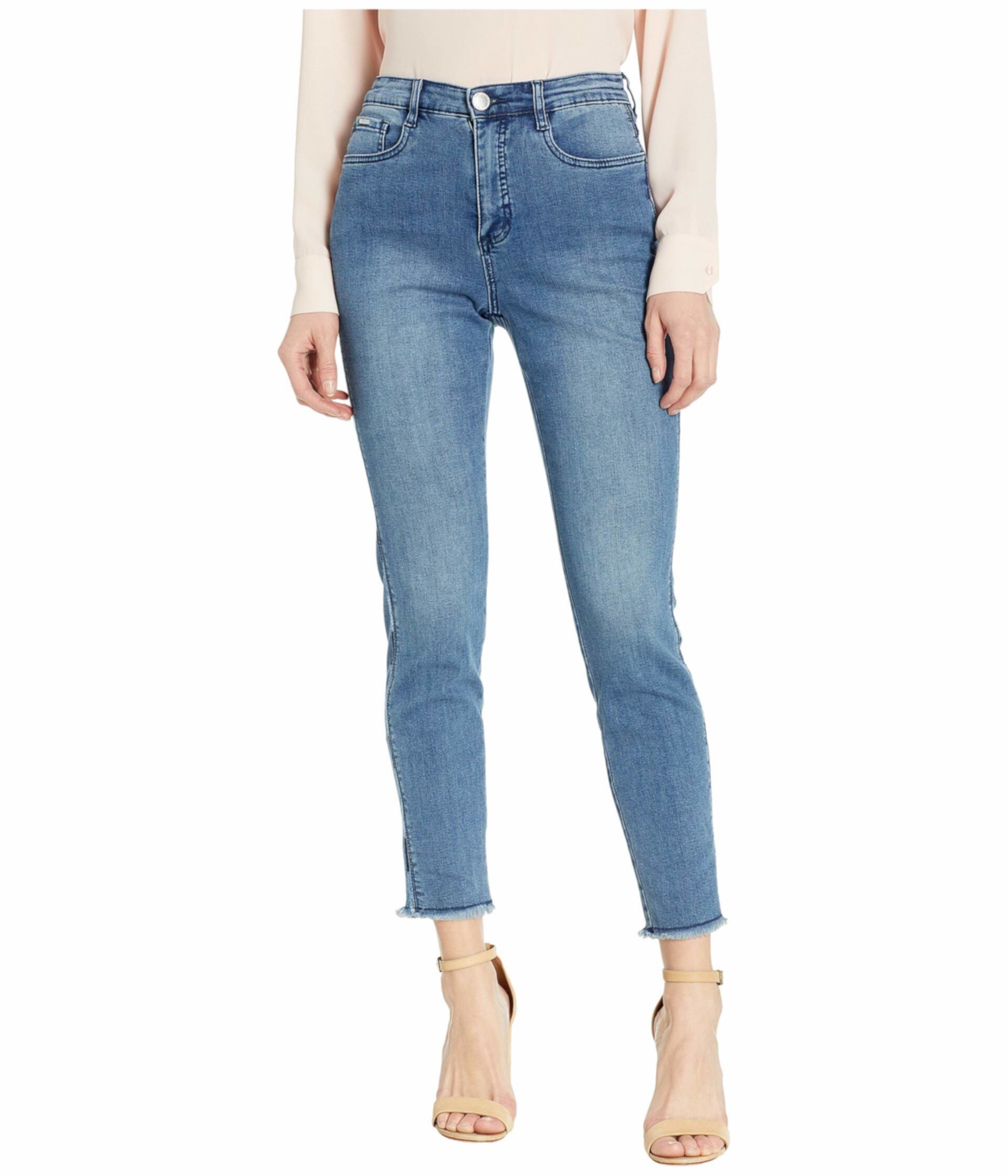 Заявление Denim Ombre Боковой шов с вышивкой Сюзанна Стройная лодыжка в Индиго FDJ French Dressing Jeans