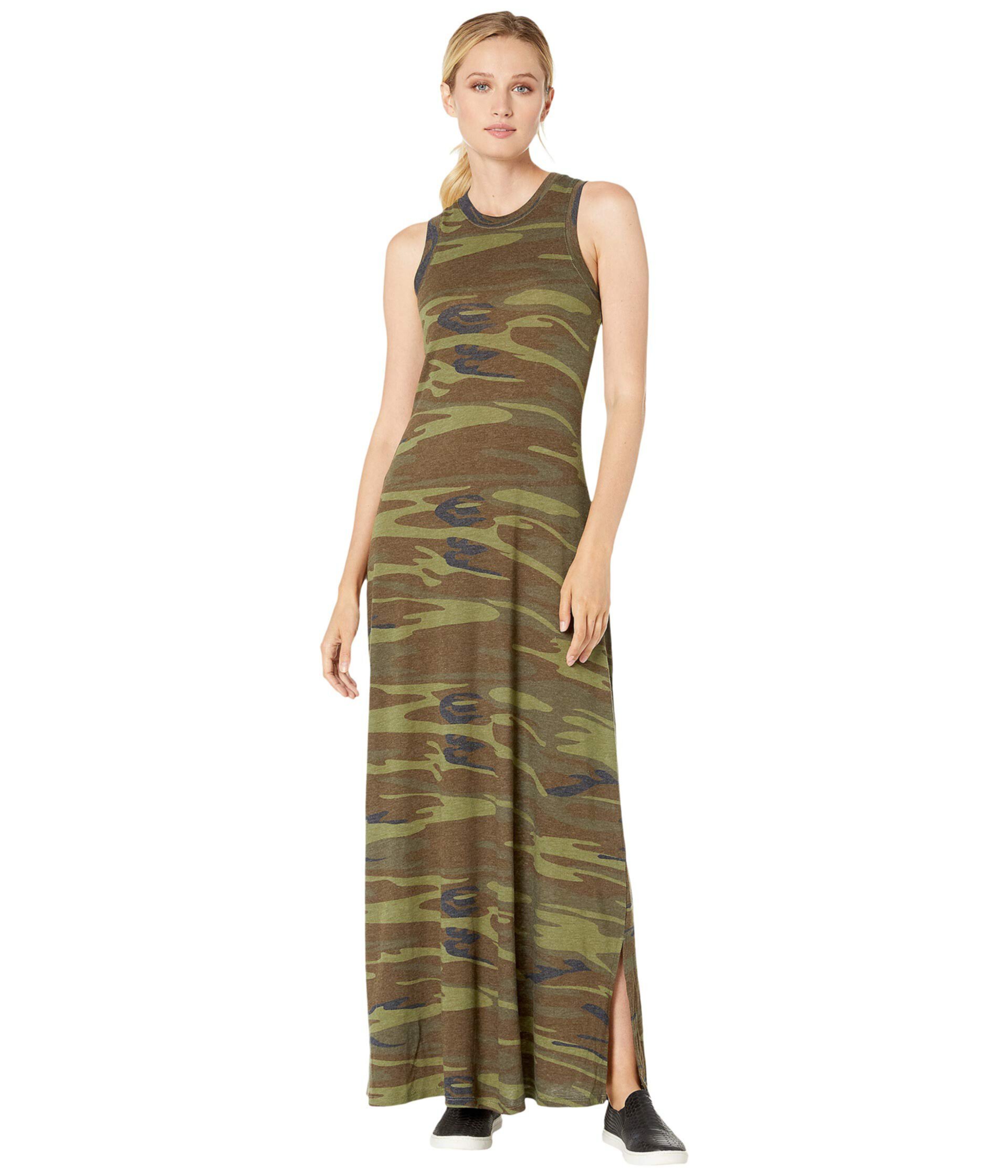 Платье макси с боковыми разрезами и принтом Eco-Jersey Alternative