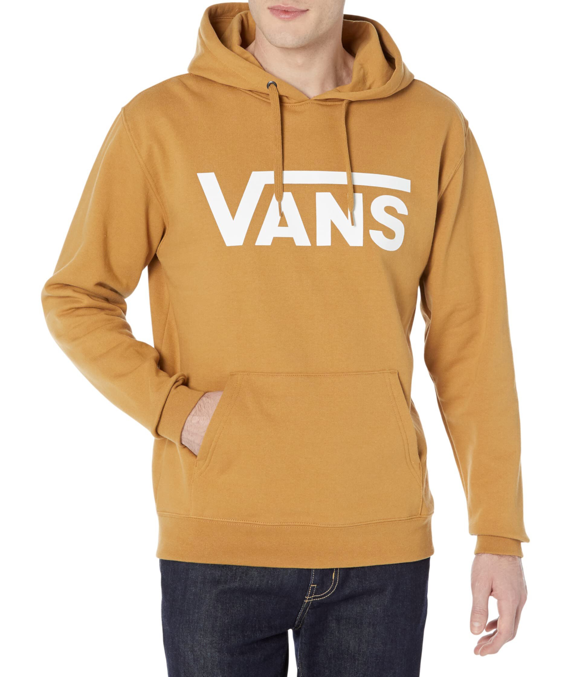 Классическое худи Vans Classic Pullover II с карманом-кенгуру, 60% хлопок, удобный фасон Vans