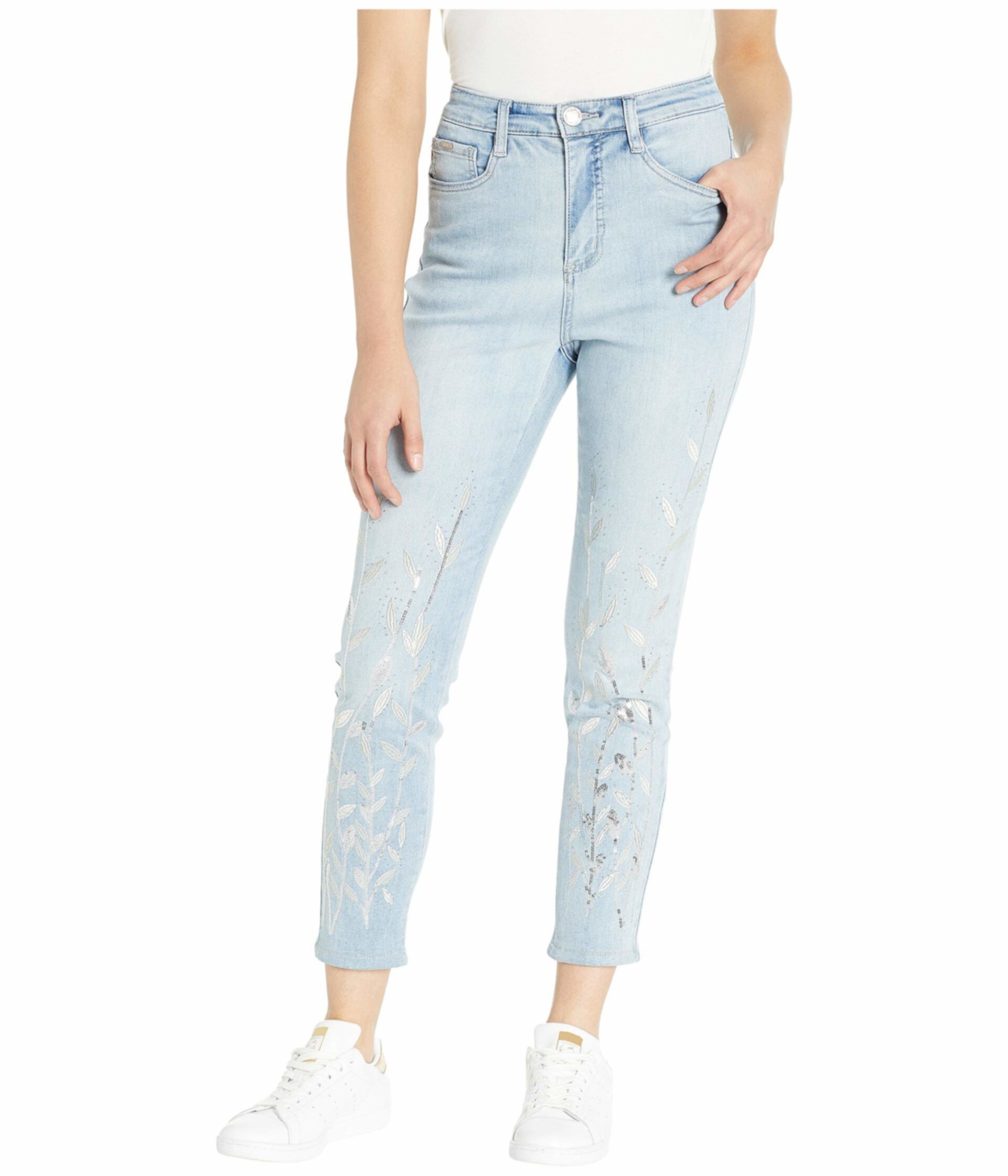 Узкая вышивка на лодыжке с блестками и блестками Suzanne FDJ French Dressing Jeans