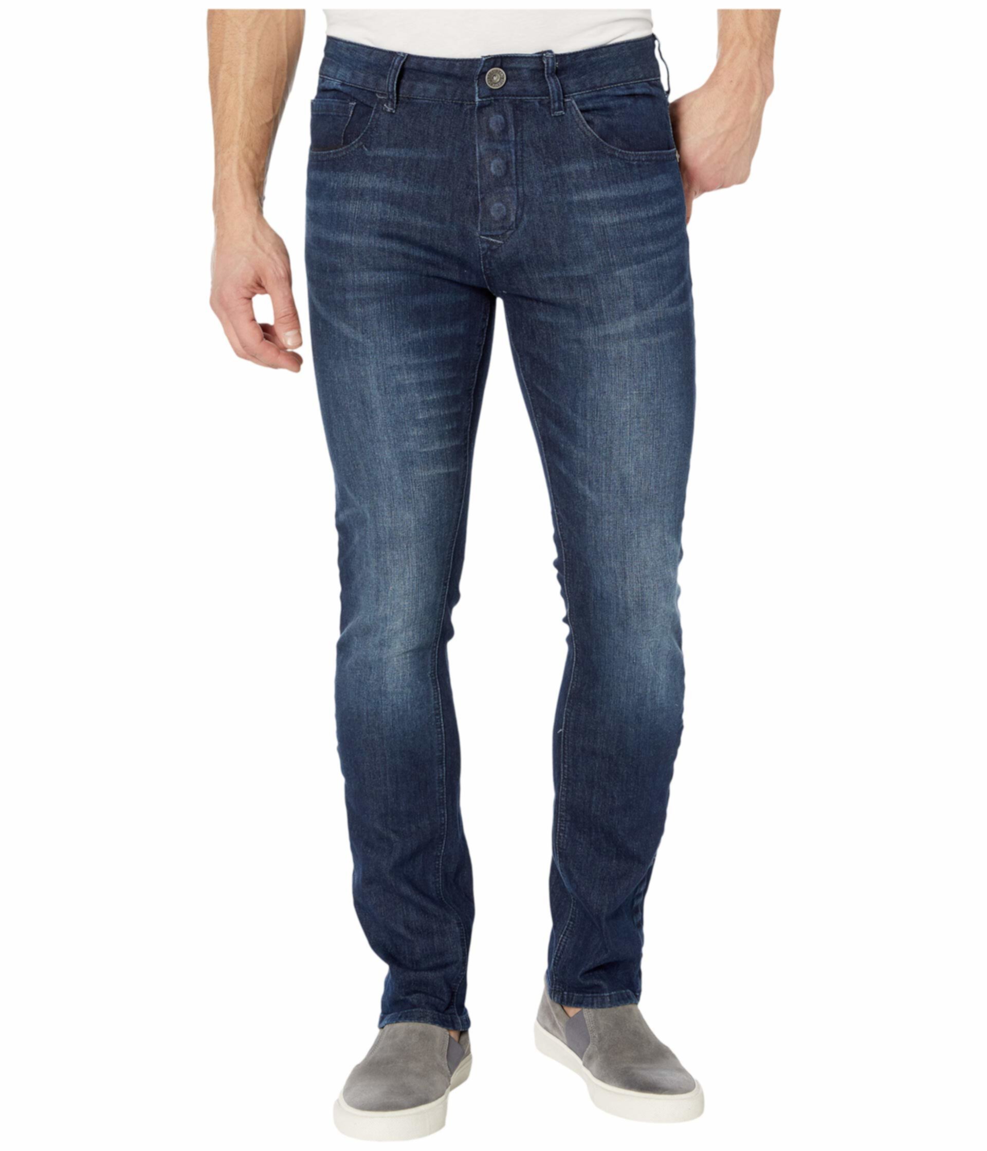 Адаптивные узкие прямые джинсы с застежкой на магнитах и липучками Micro Velcro® в цвете Vouvant Dark Seven7