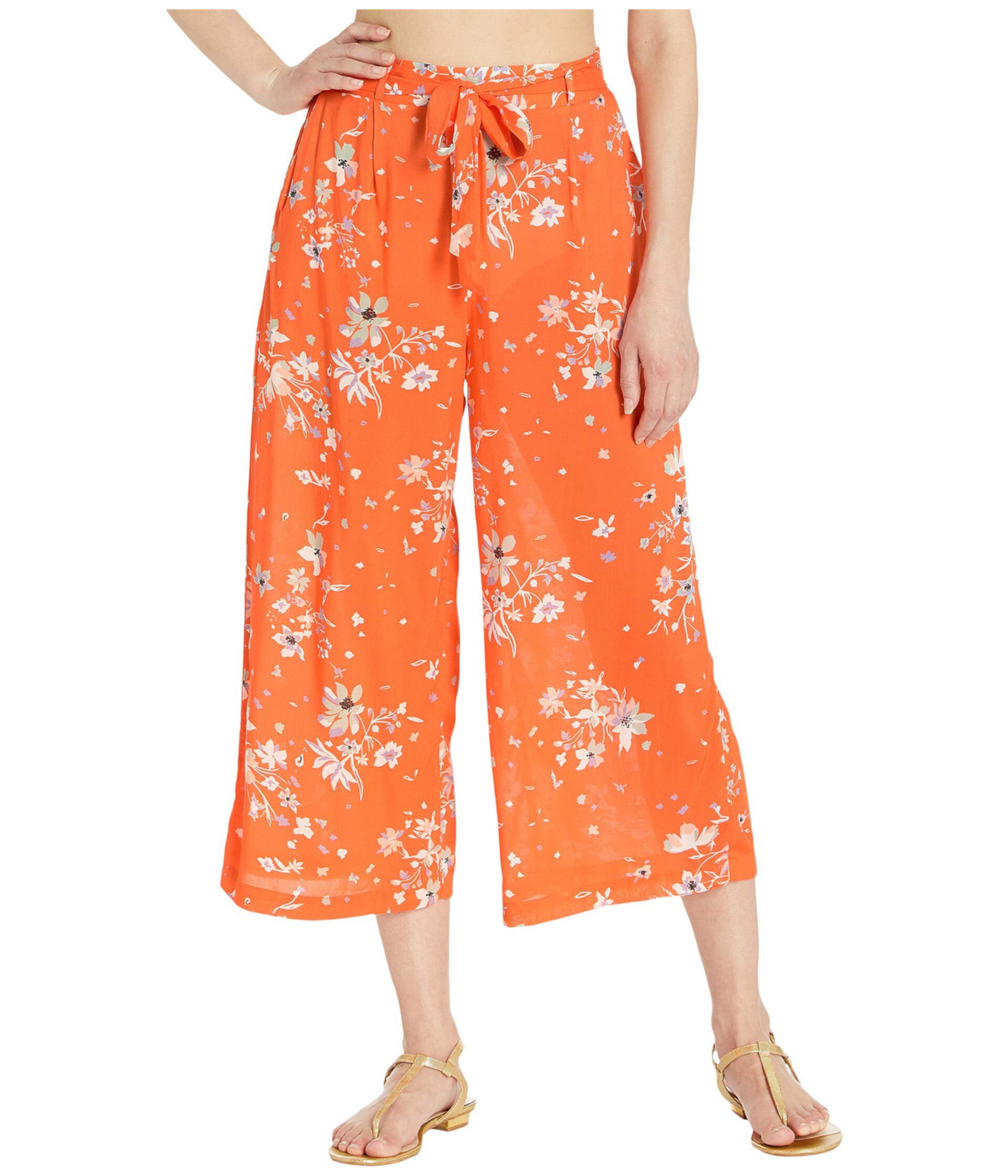 Укороченные брюки-мандарин с цветочным принтом Maaji