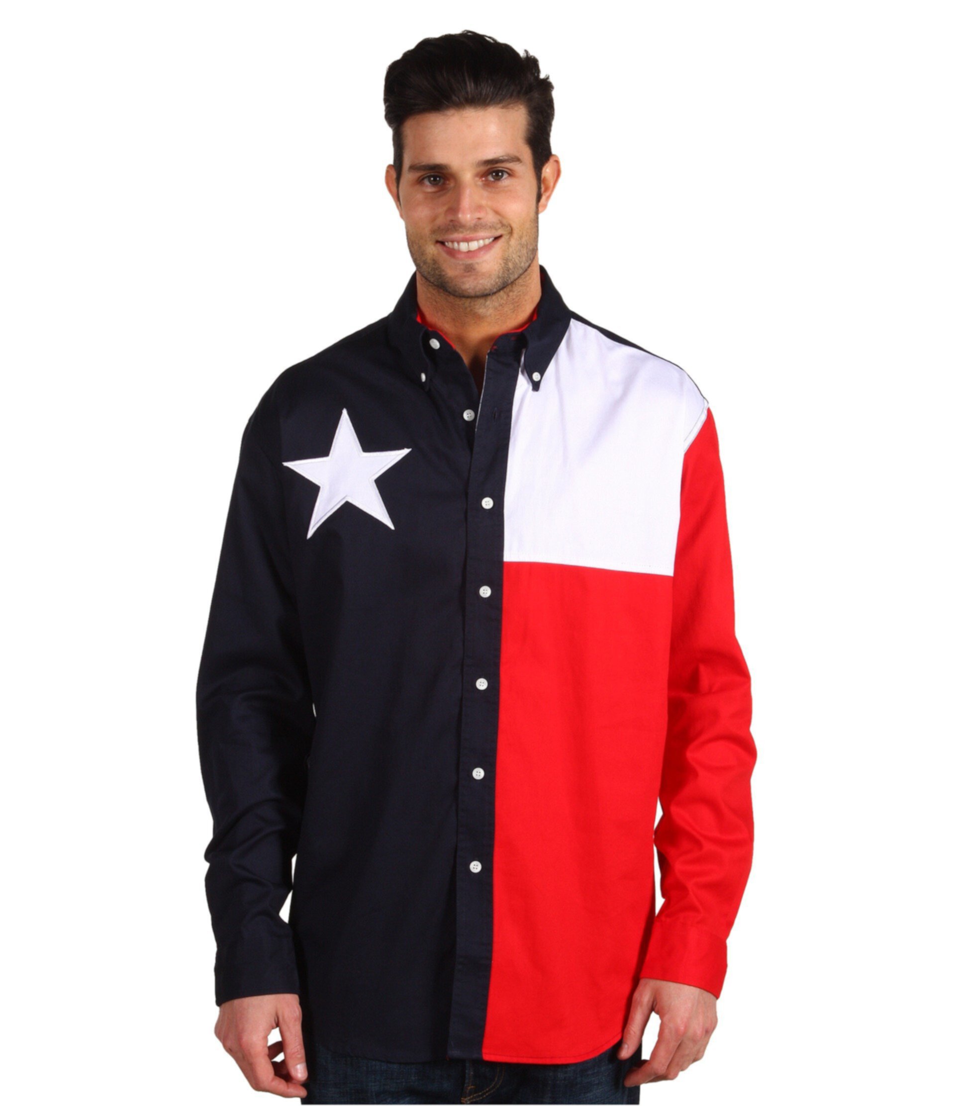 Рубашка из техасского флага L / S Roper