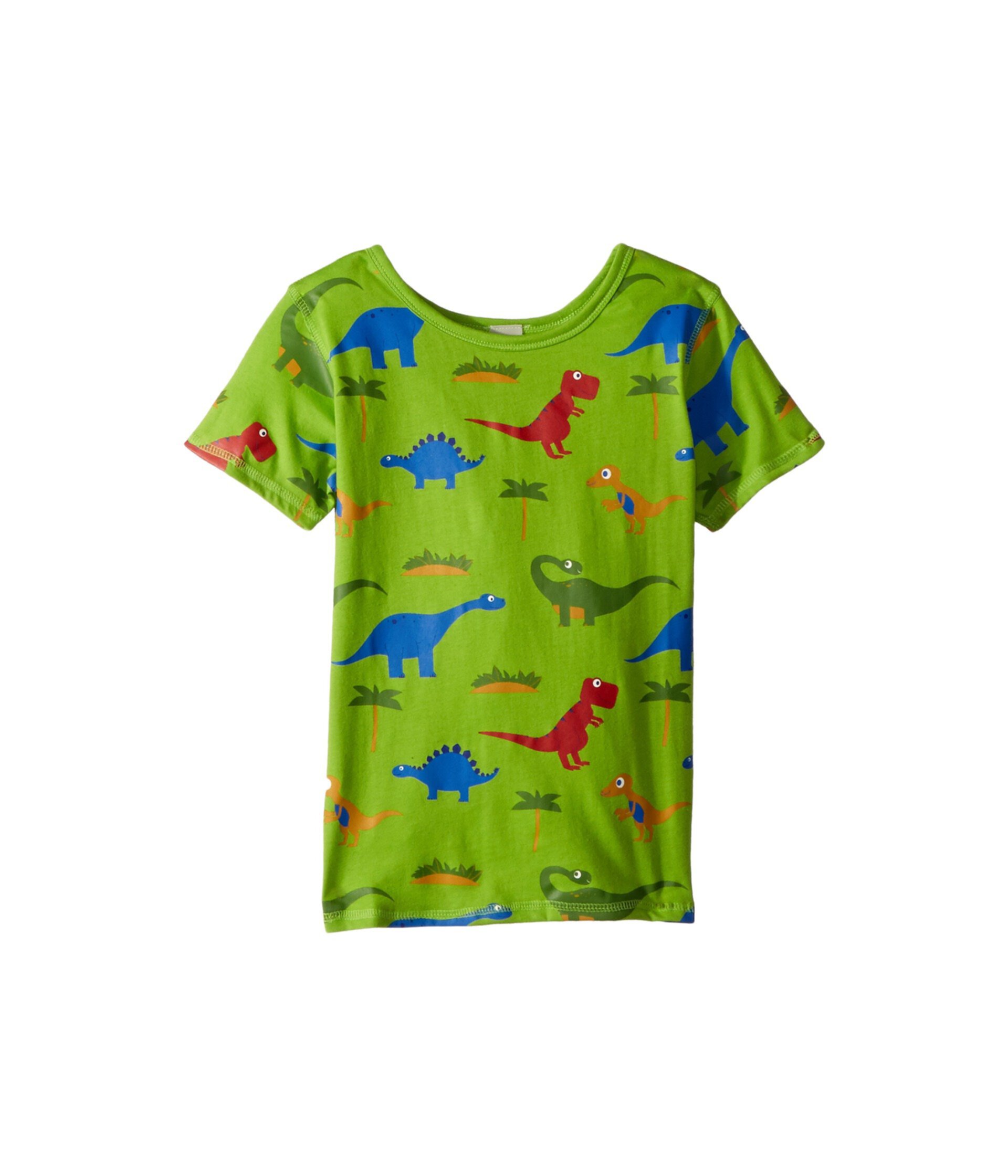 PBS KIDS® - Двусторонняя футболка Dino Pattern (для малышей и малышей) 4Ward Clothing