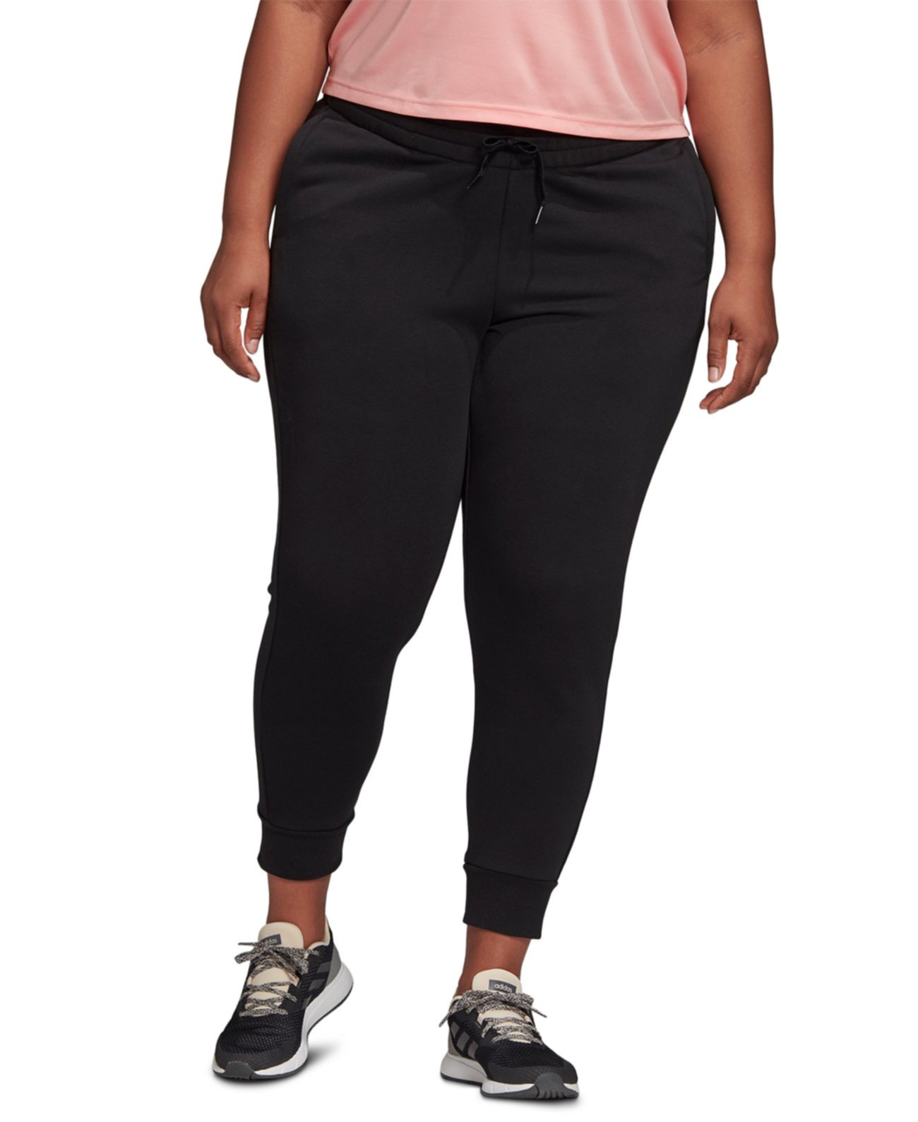 Женские брюки тренировочного размера плюс размер Adidas