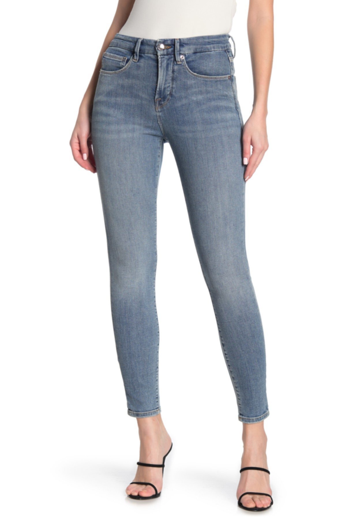 Укороченные джинсы скинни Good Waist (обычного размера и размера плюс) Good American