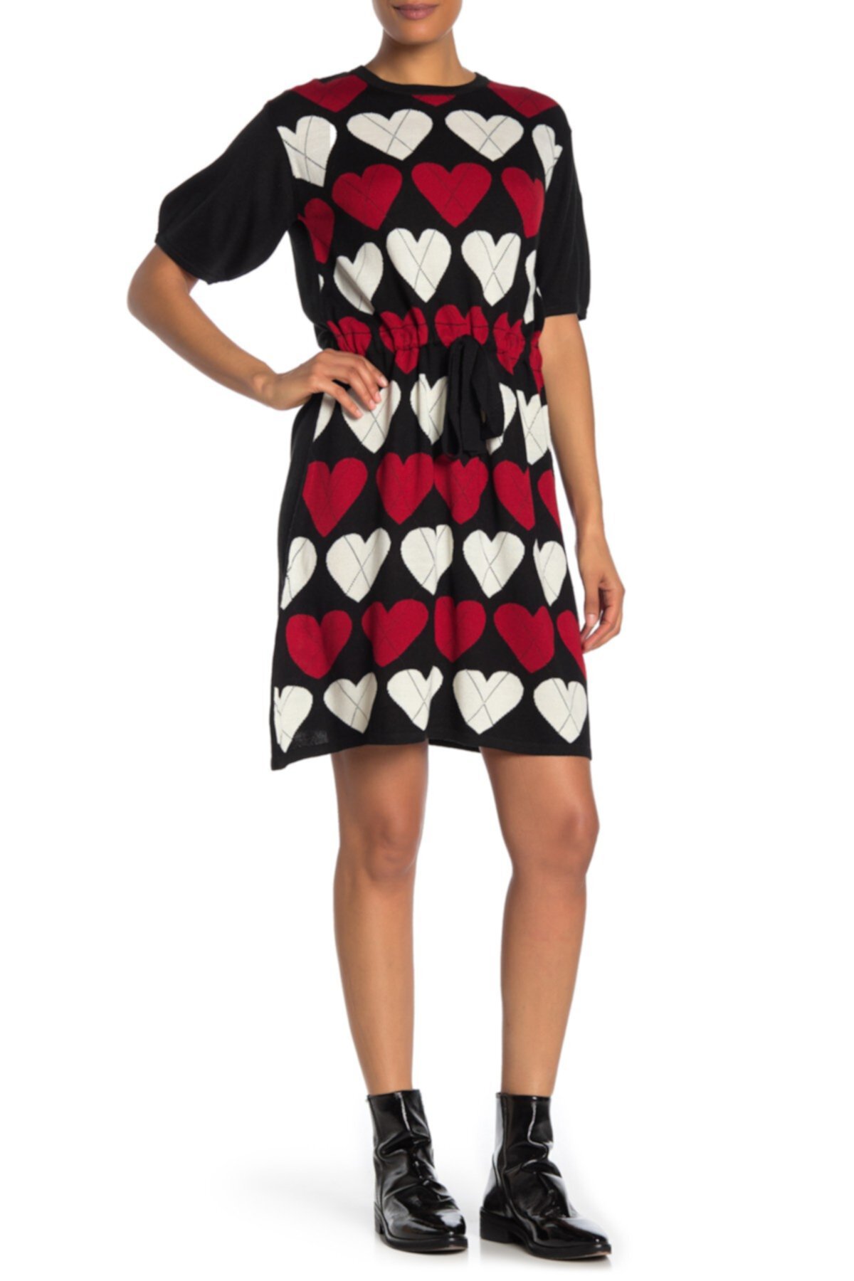 Платье-свитер Heart LOVE Moschino