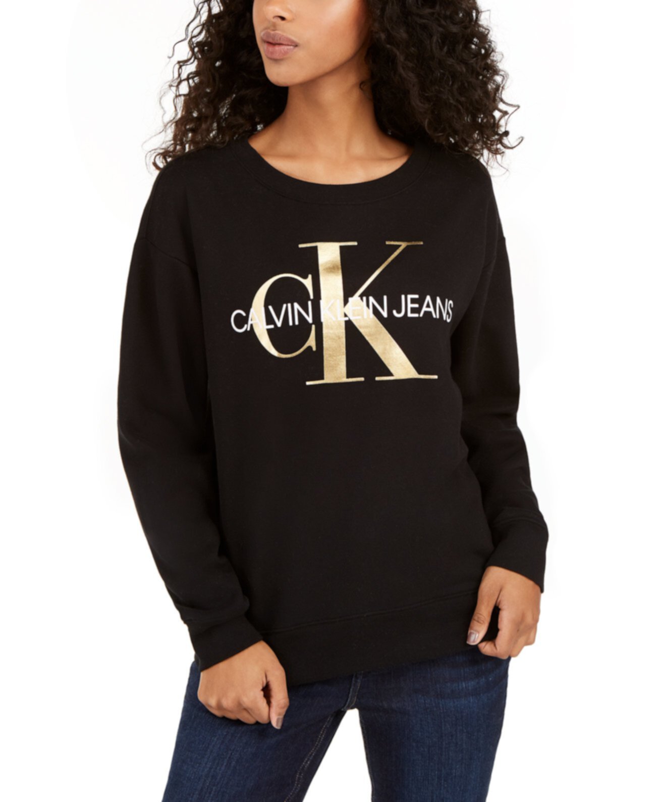 Толстовка с логотипом и принтом Calvin Klein
