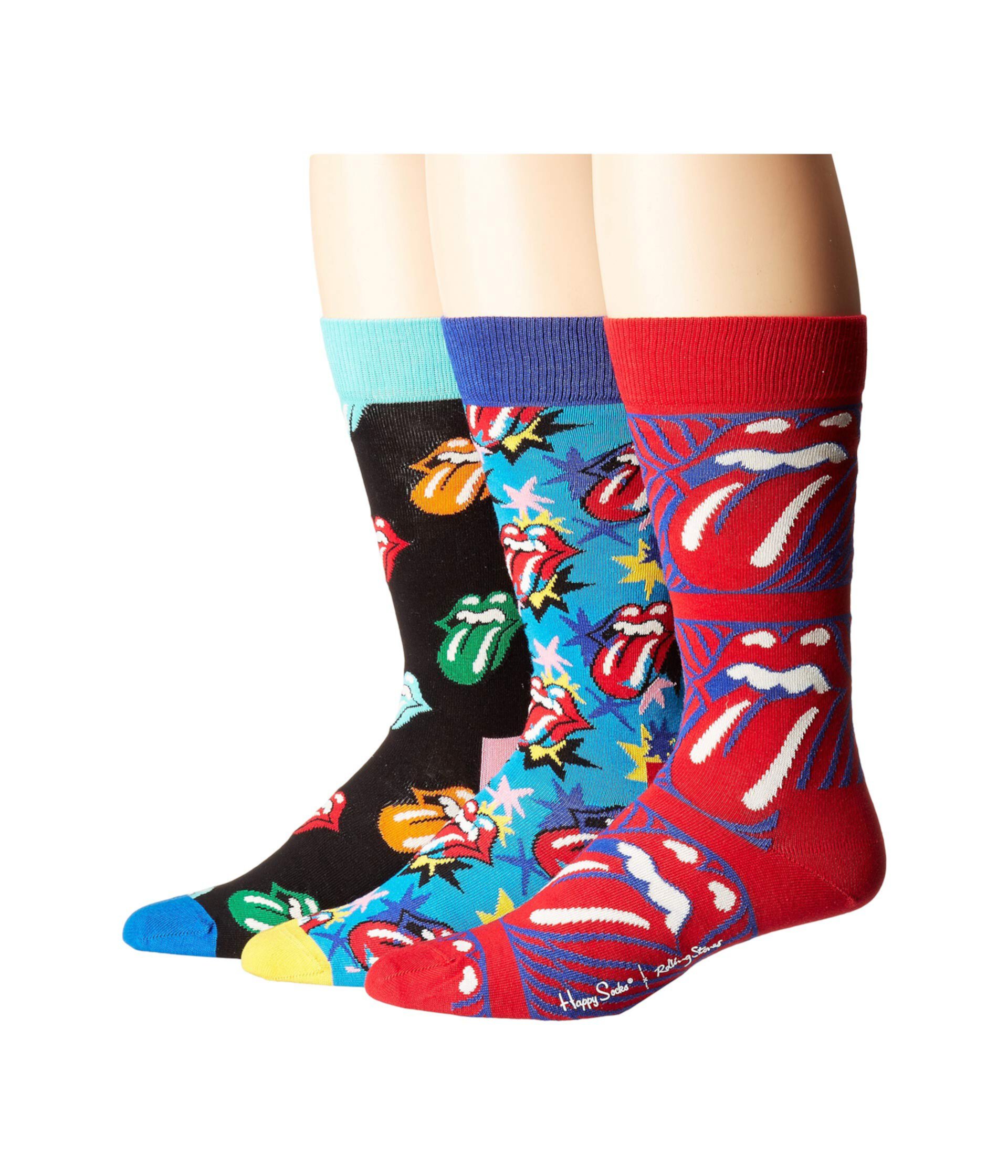 Набор из 3 носков Rolling Stones Happy Socks