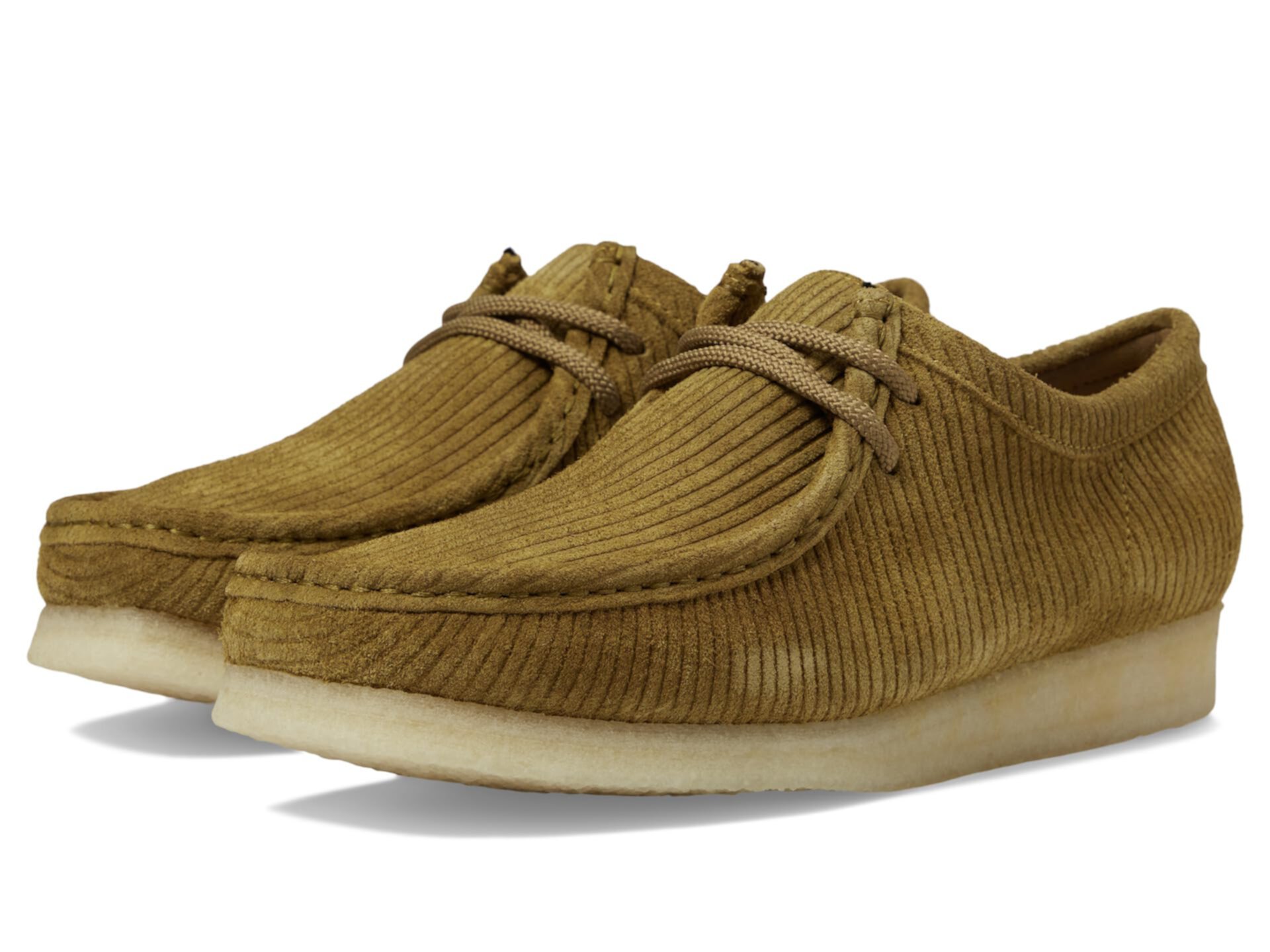 Кожаные кроссовки Clarks Wallabee с натуральной подошвой для максимального комфорта Clarks