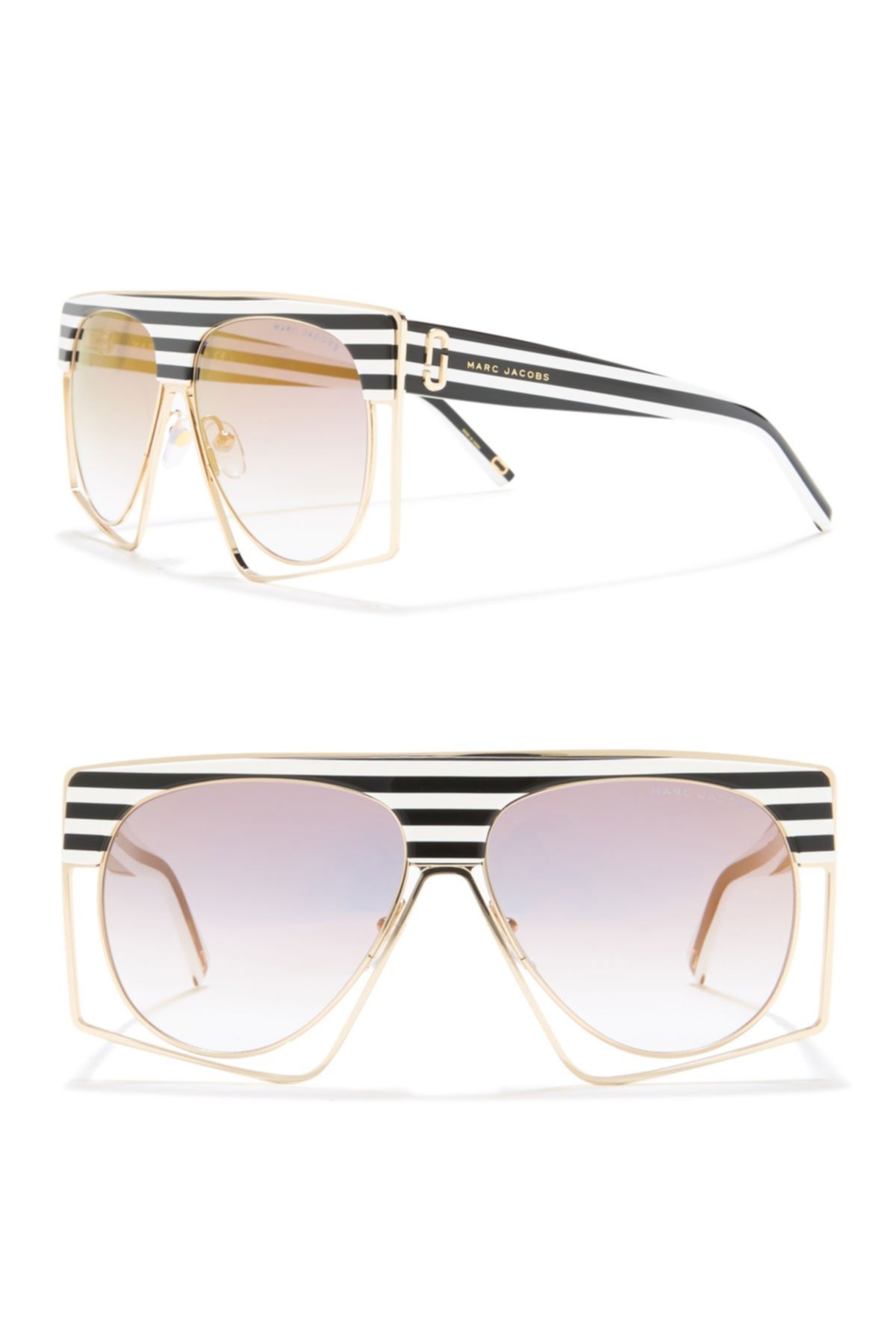 58мм прямоугольные солнцезащитные очки Marc Jacobs