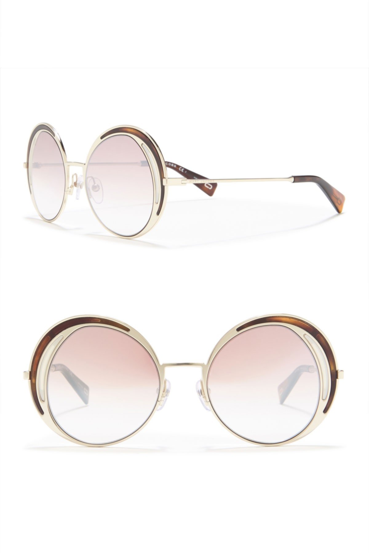 51мм круглые солнцезащитные очки Marc Jacobs