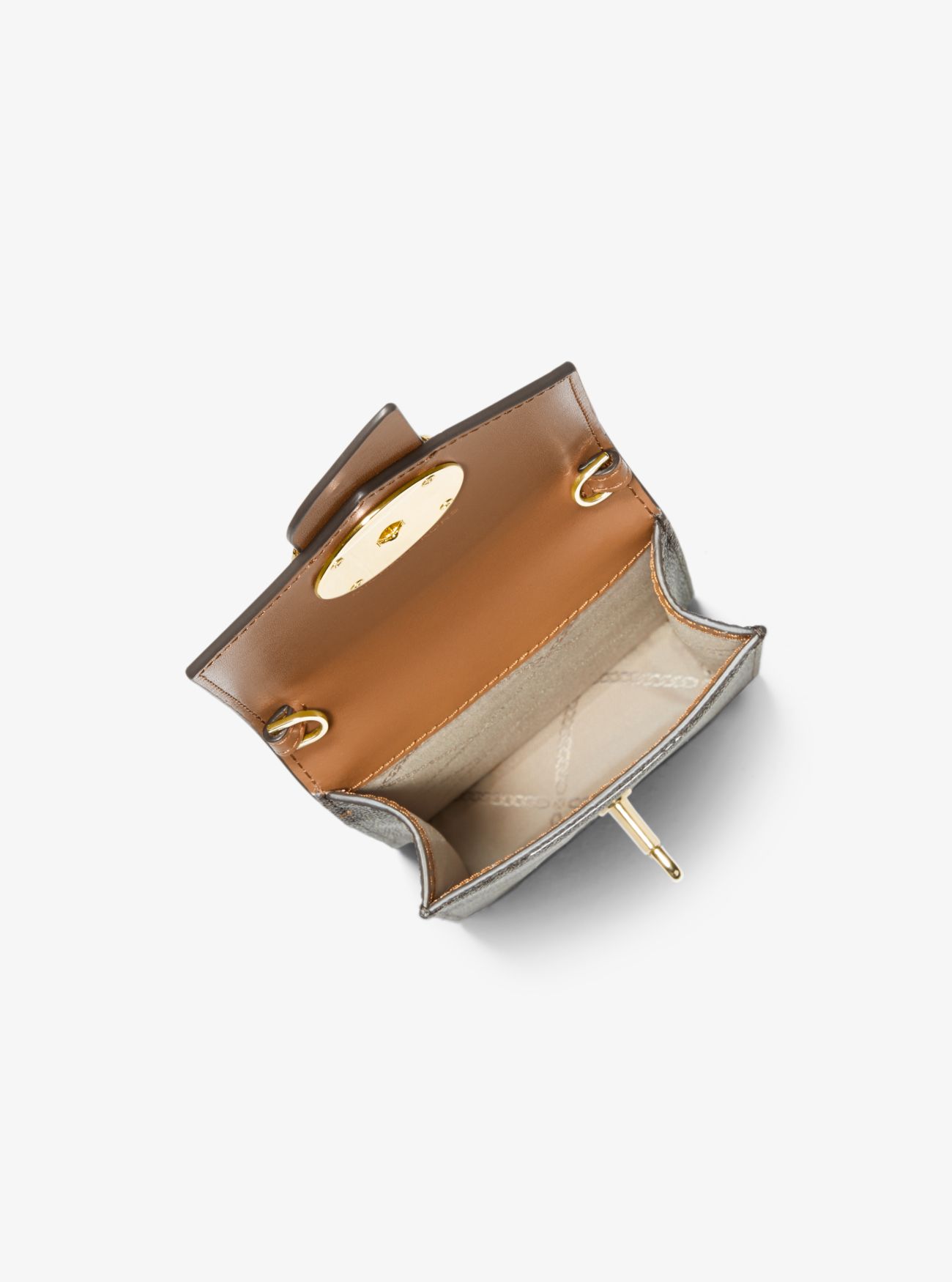 Небольшая сумка через плечо с логотипом и кожей Michael Kors