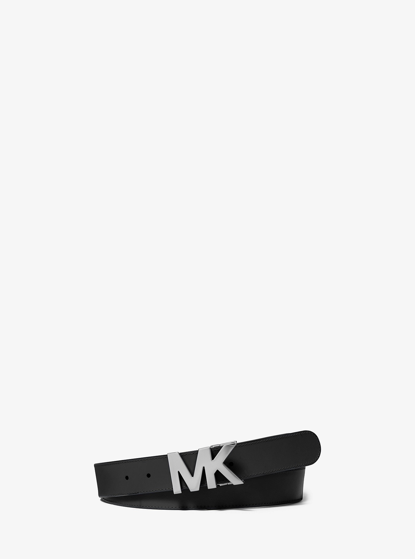 Кожаный ремень с пряжкой с логотипом Michael Kors