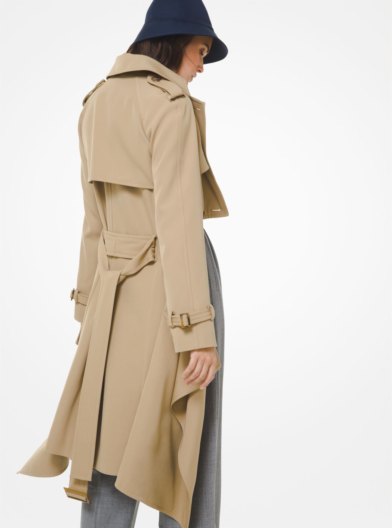 Шерстяное пальто Gababine Cutaway Michael Kors
