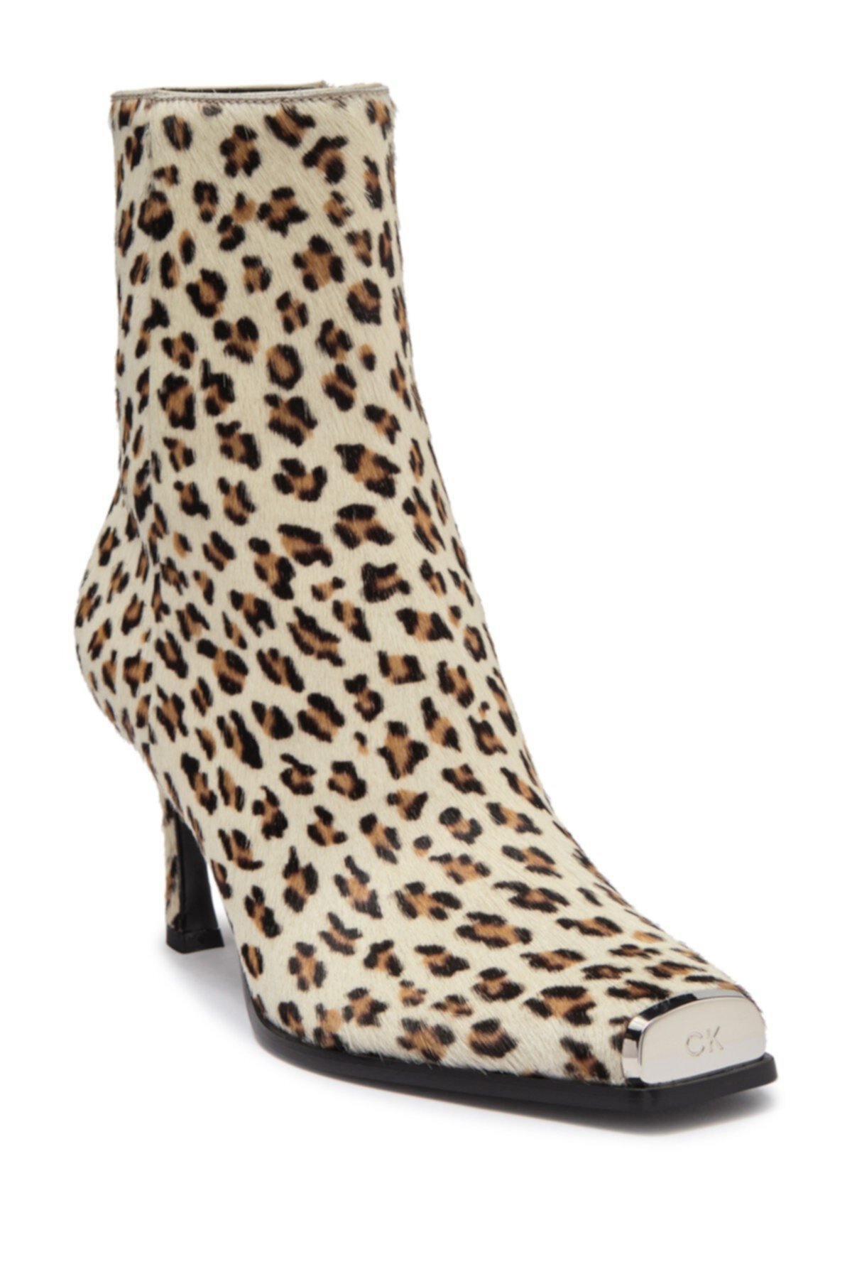 Winsaz 57 окрашенных подлинных ботинок гепарда печати волос голени теленка Calvin Klein