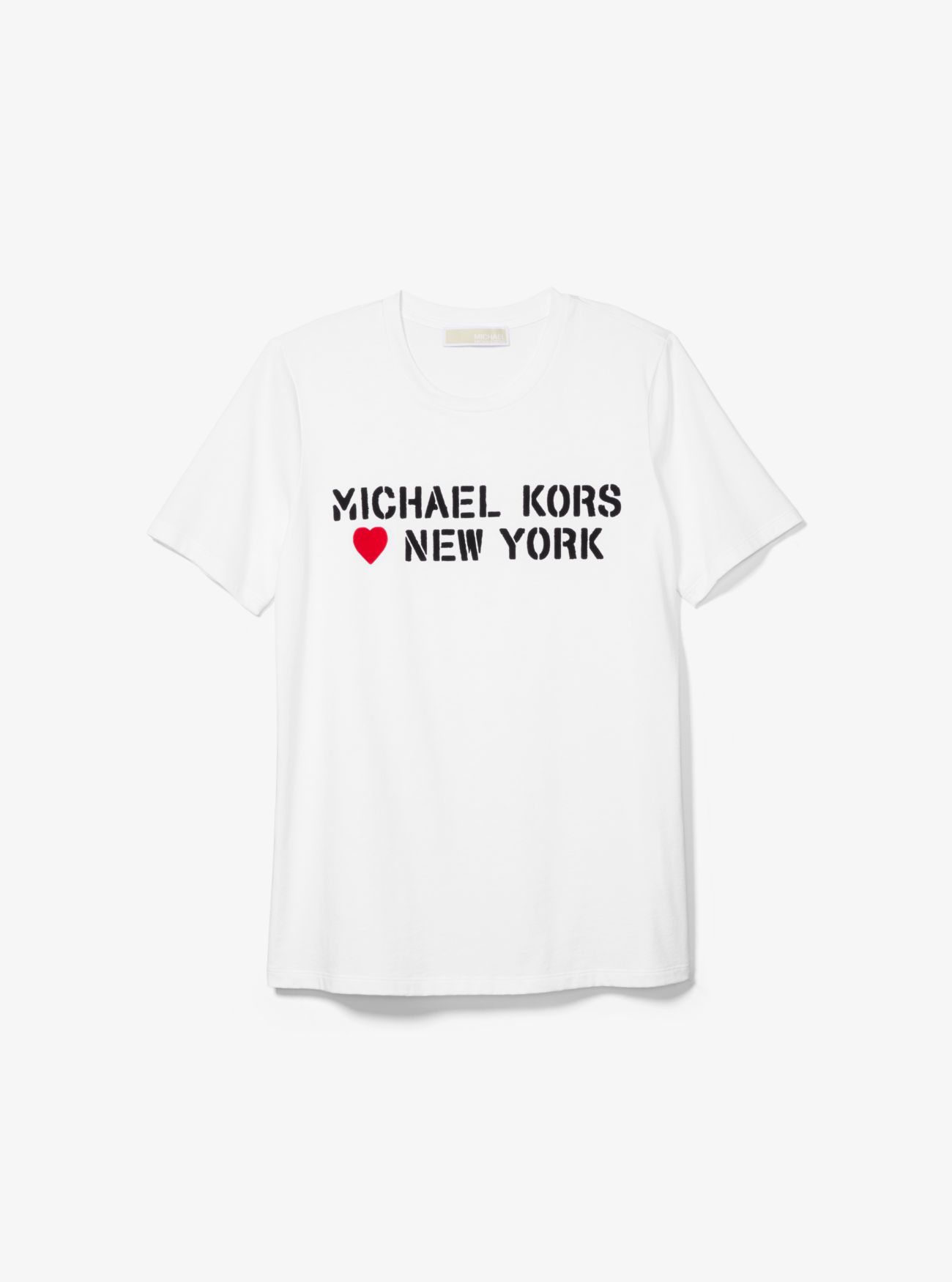 Футболка унисекс из хлопкового джерси MK Loves New York Michael Kors
