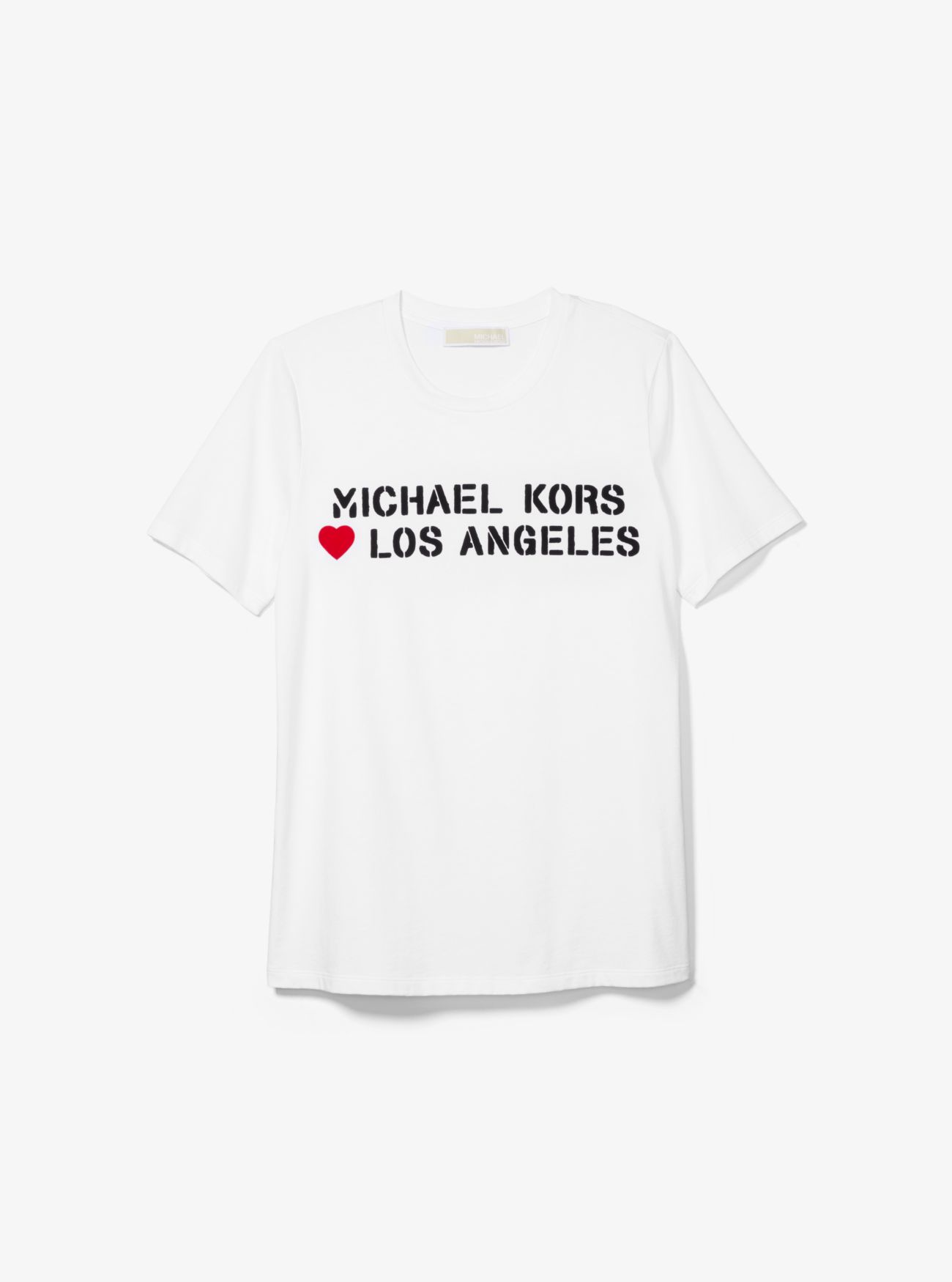 Футболка унисекс из хлопкового джерси MK Loves Los Angeles Michael Kors