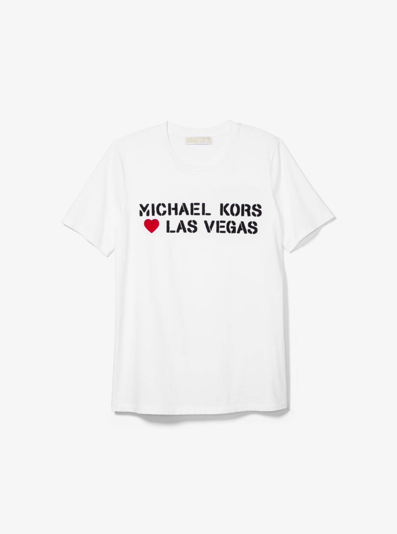 Футболка унисекс из хлопкового джерси MK Loves Las Vegas Michael Kors