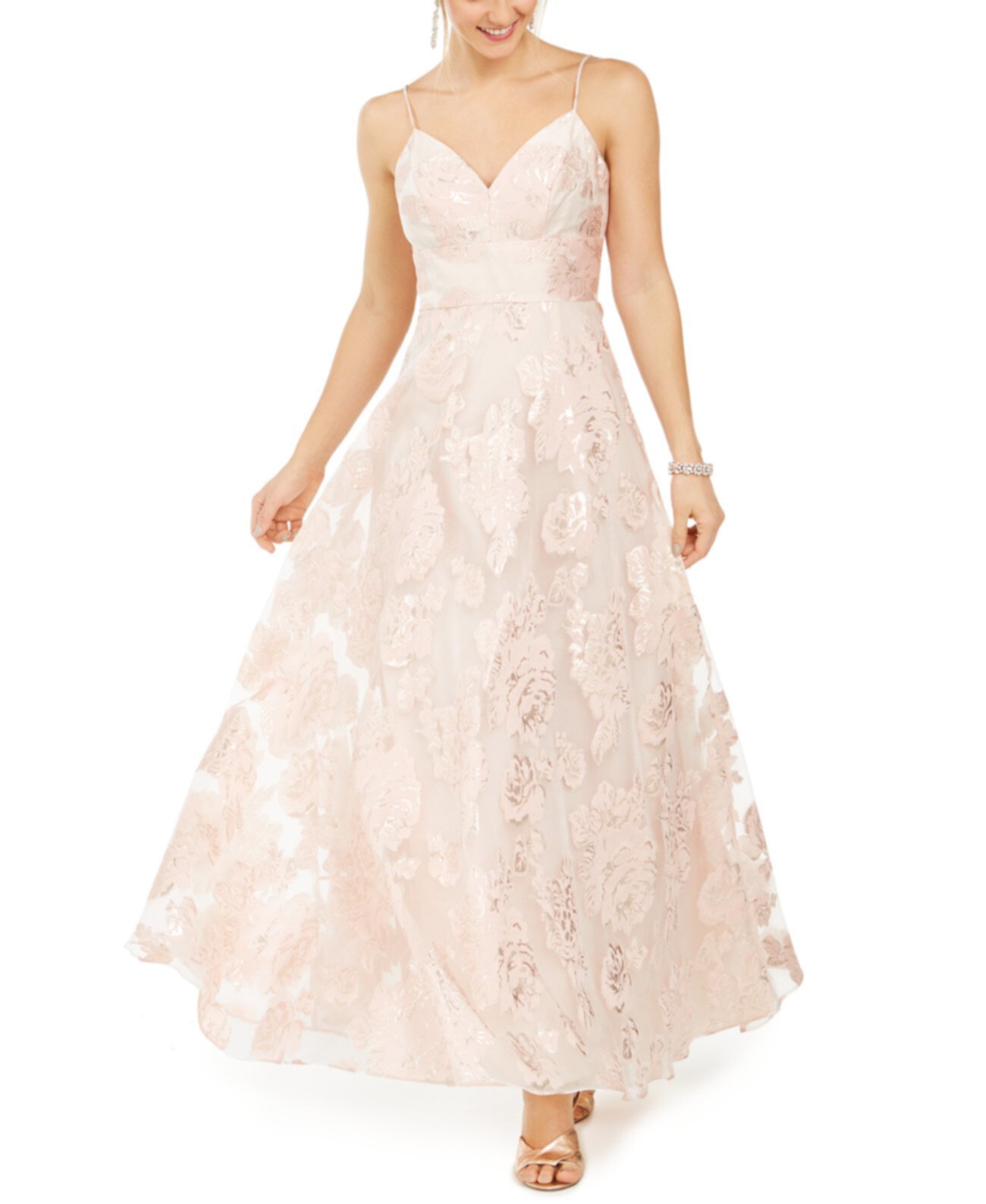 Бальное платье с цветочным принтом Eliza J