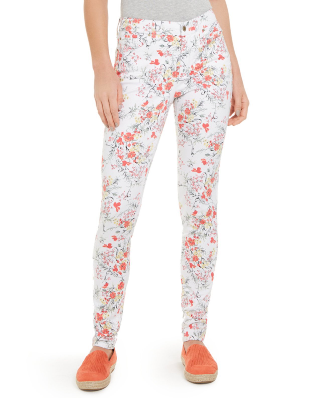 Узкие джинсы-скинни Bristol с цветочным принтом и цветочным принтом для Macy's Charter Club