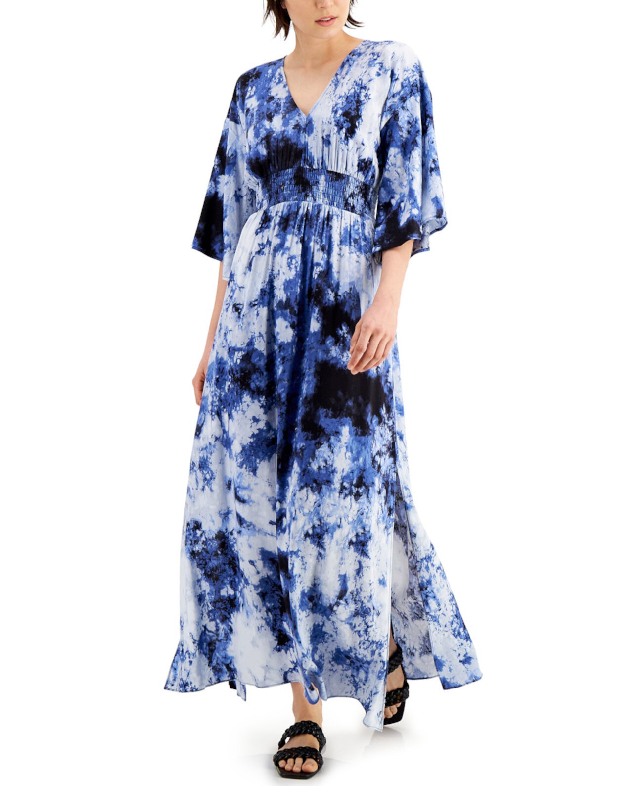 Макси-платье-кимоно INC Tie-Dye, созданное для Macy's INC International Concepts