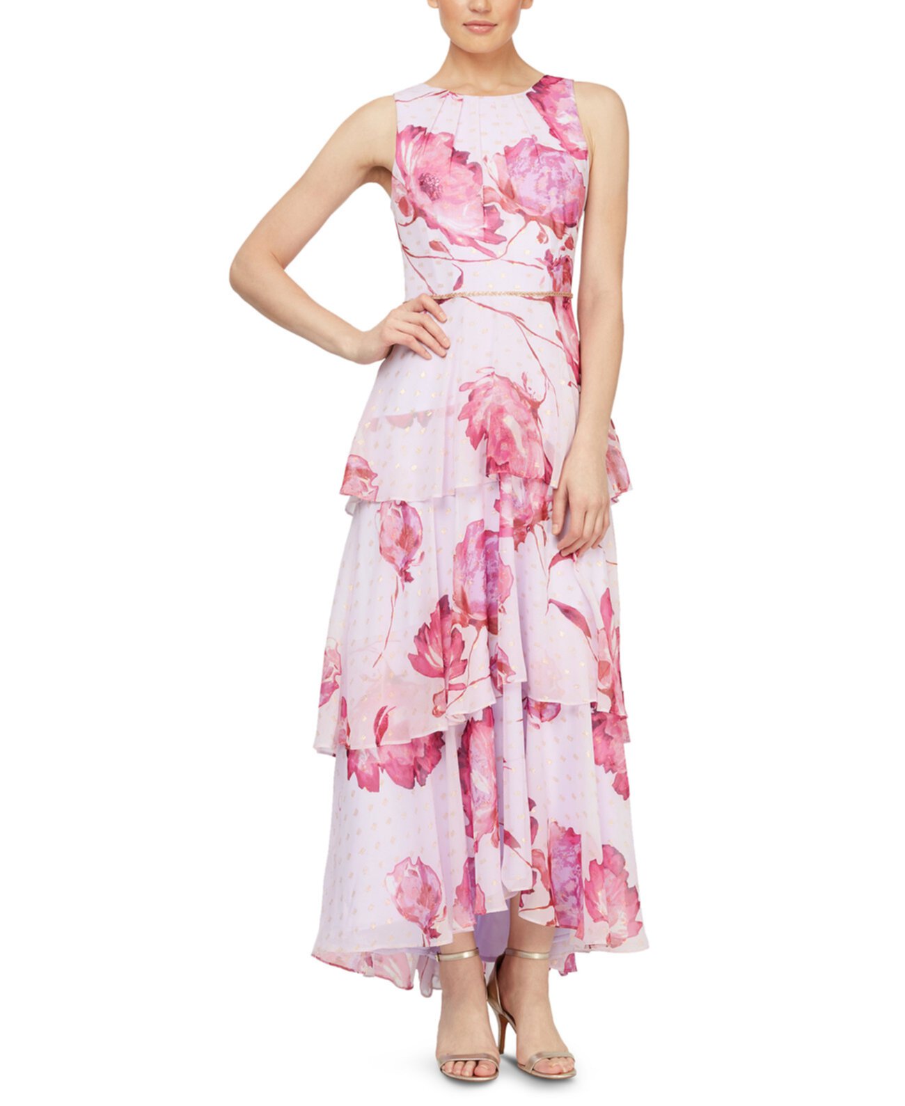 Миниатюрное платье с цветочным принтом SL Fashions