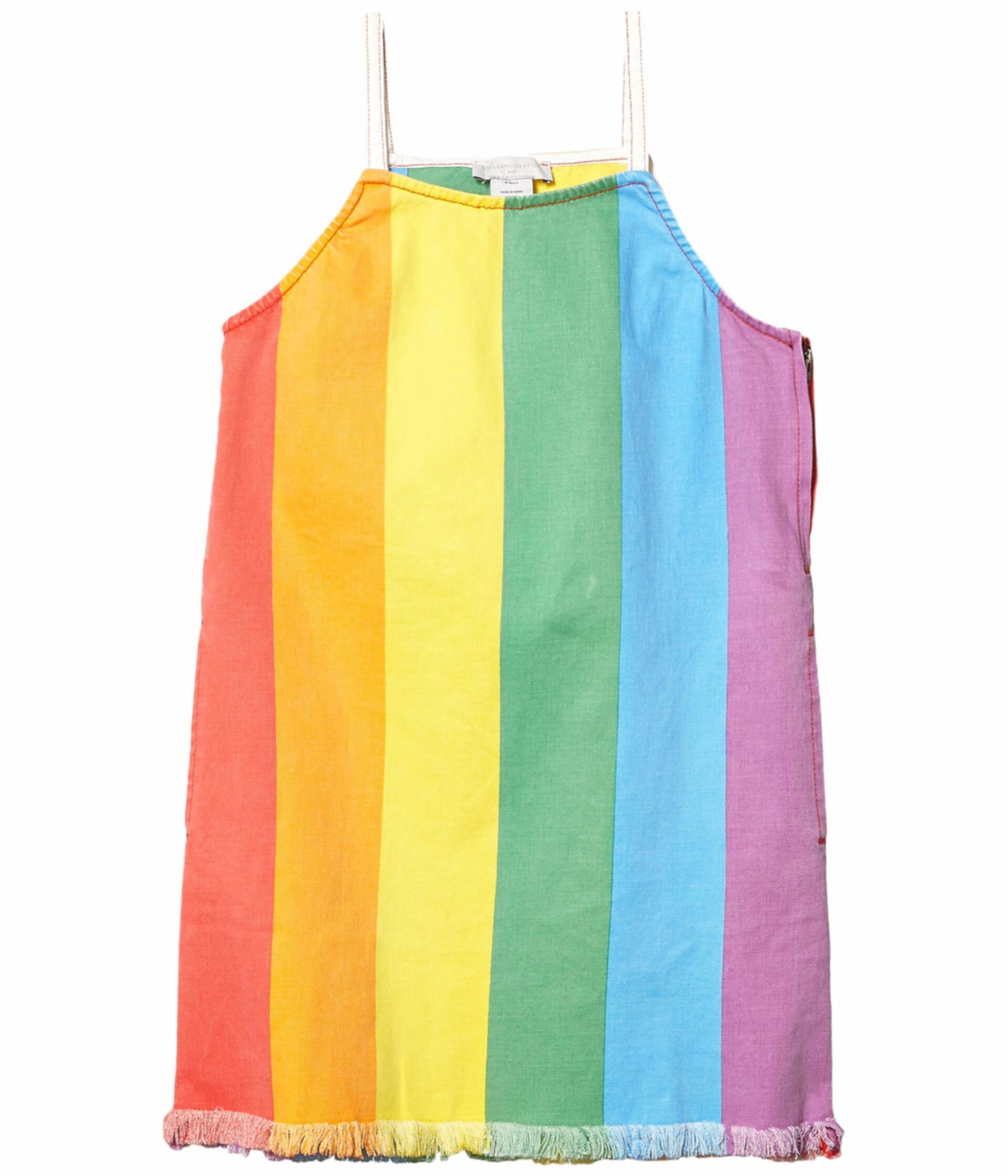 Джинсовое платье в полоску Rainbow (для малышей / маленьких детей / больших детей) Stella McCartney Kids