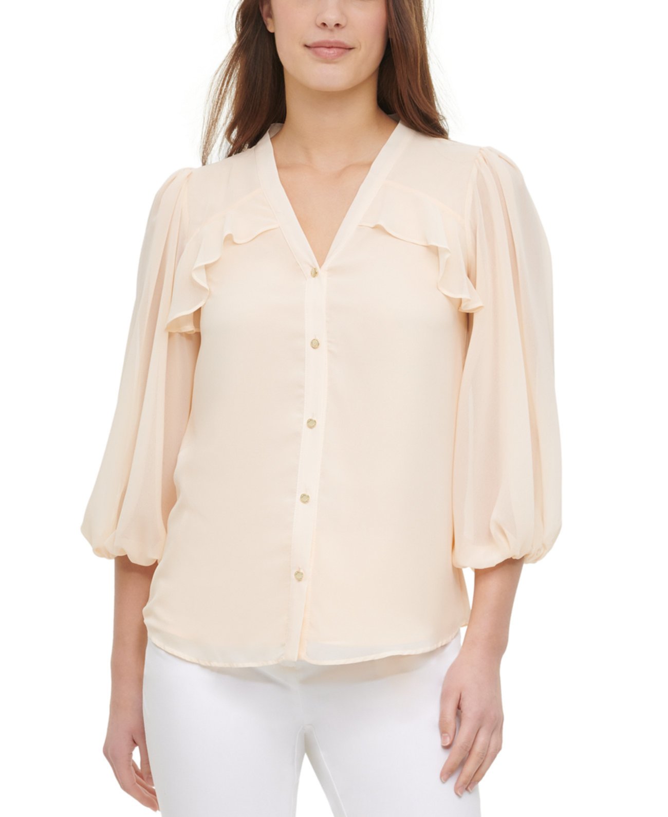 Блузка с рюшами Calvin Klein