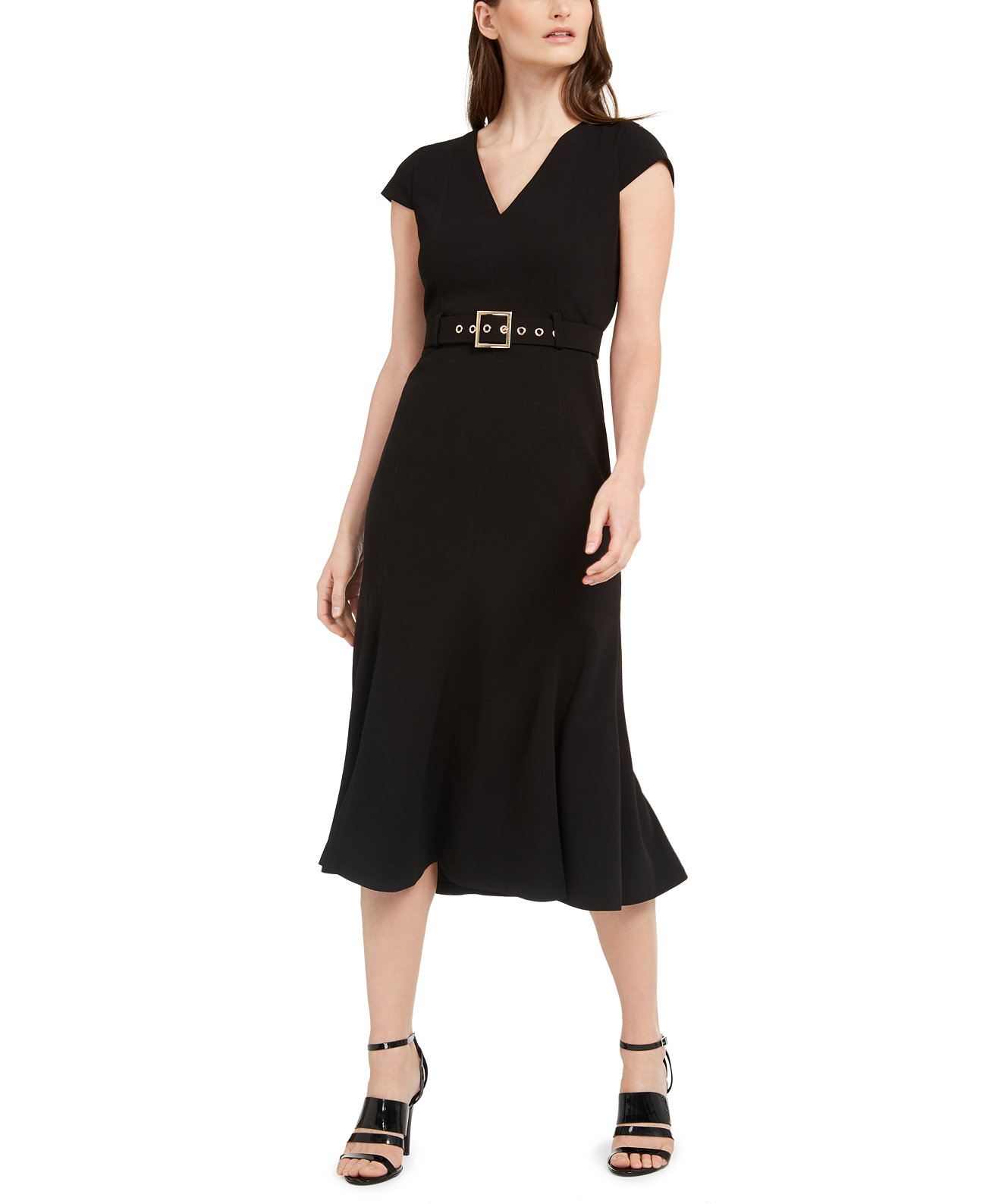 A-Line платье с поясом Calvin Klein