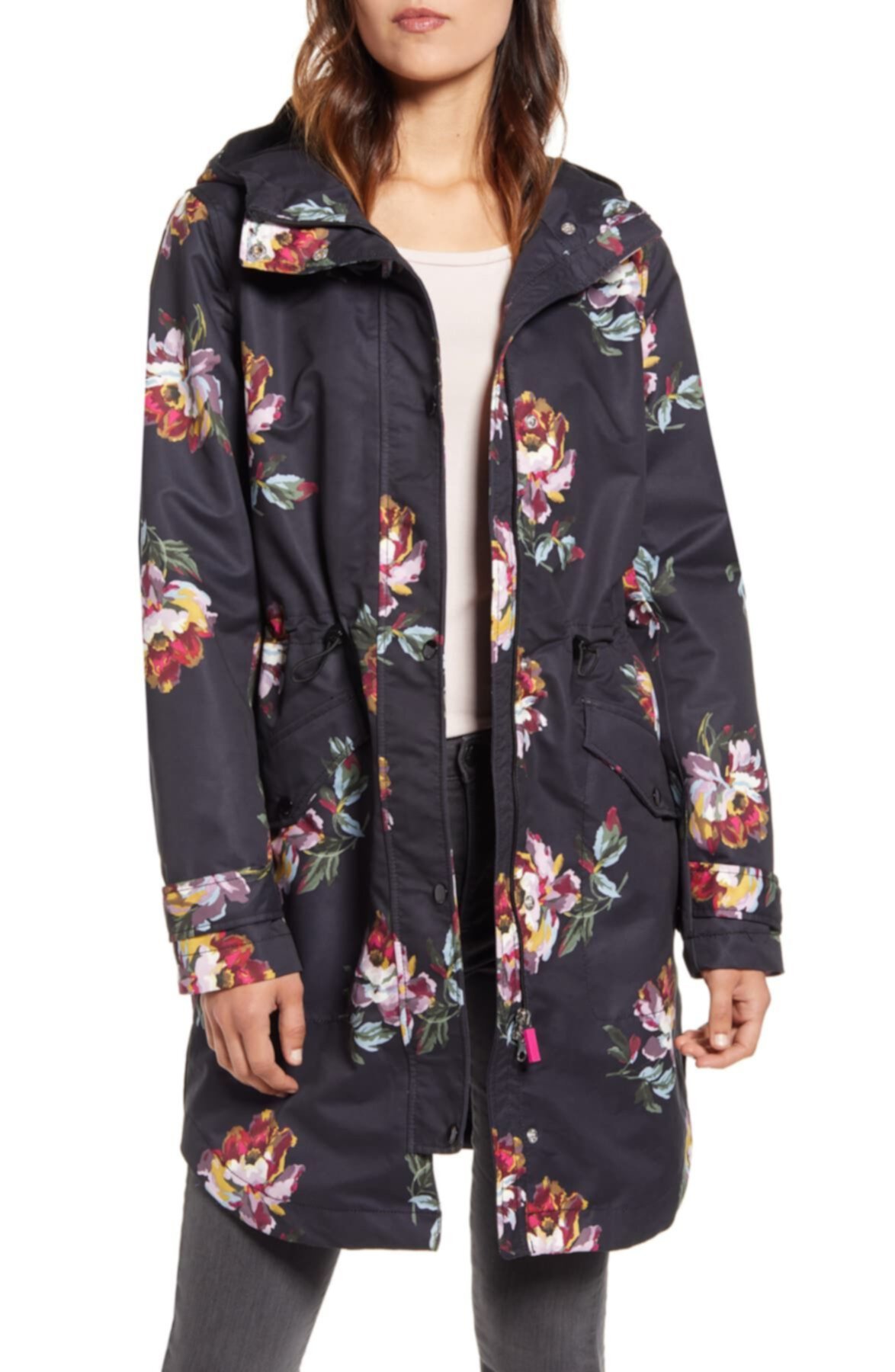 Loxley Куртка с капюшоном с цветочным принтом Joules