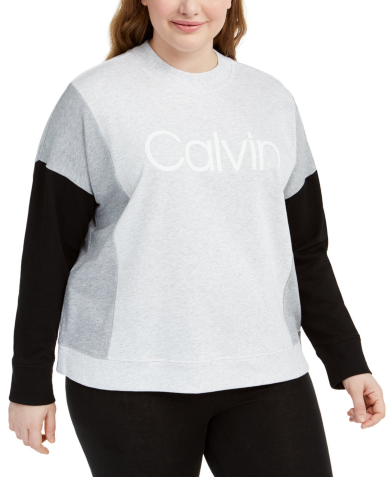 Толстовка с логотипом большого размера Calvin Klein