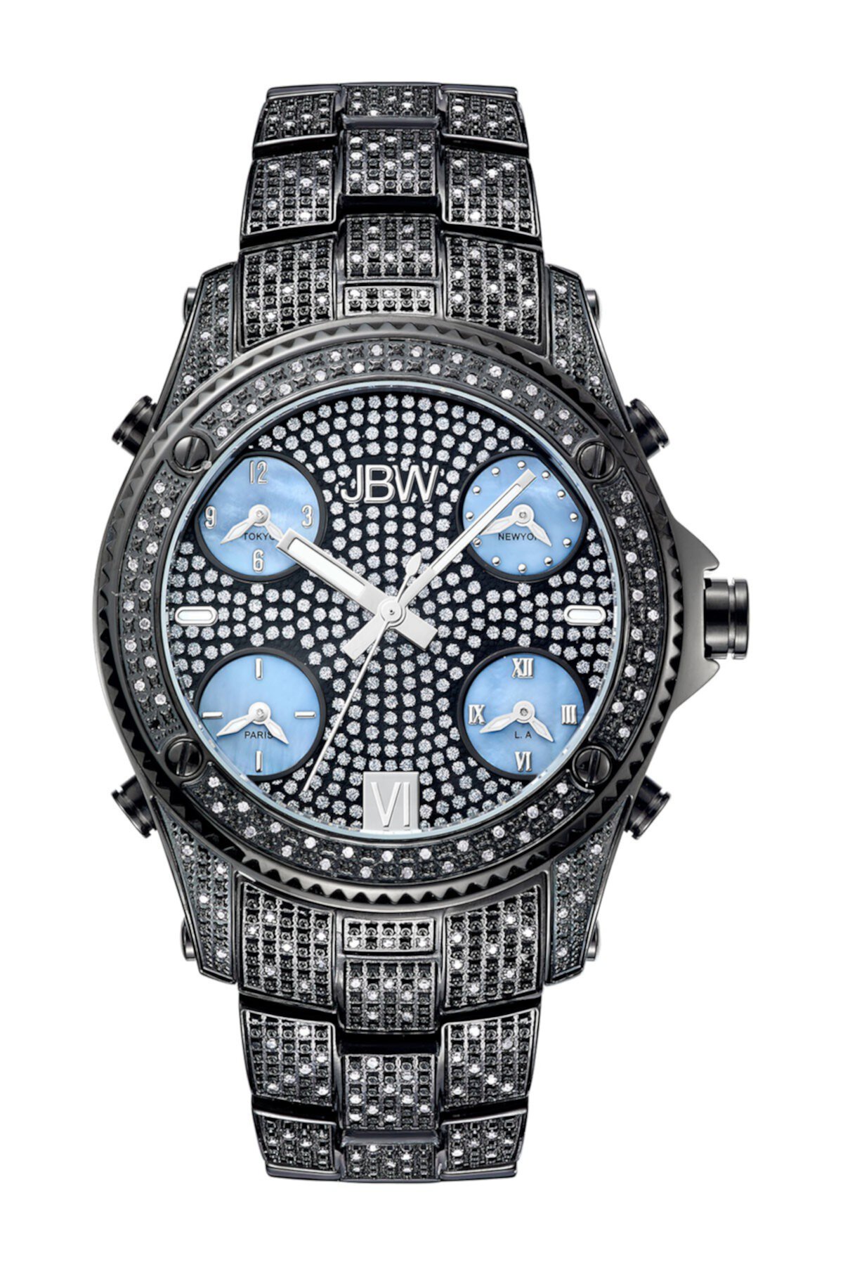 Мужские часы с бриллиантами Jet Setter, 50мм - 2.34 ctw JBW