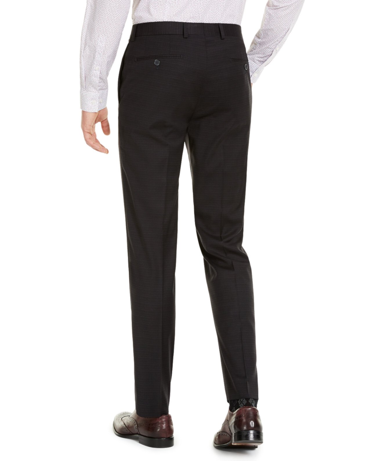 Миниатюрные брюки в клетку для мужчин с эластичными стежками Calvin Klein