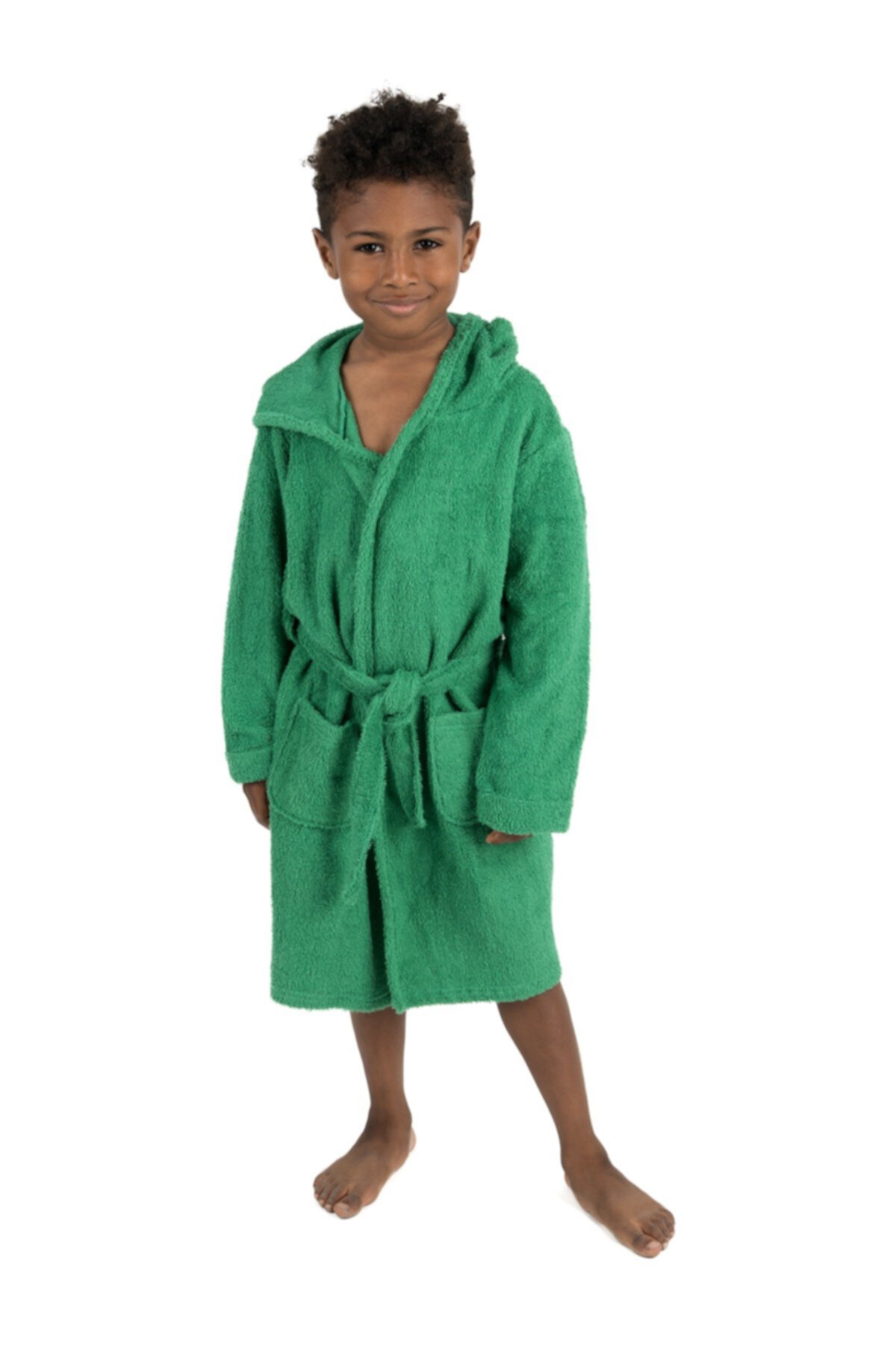 Зеленый халат (для малышей, малышей, маленьких детей и больших детей) Leveret