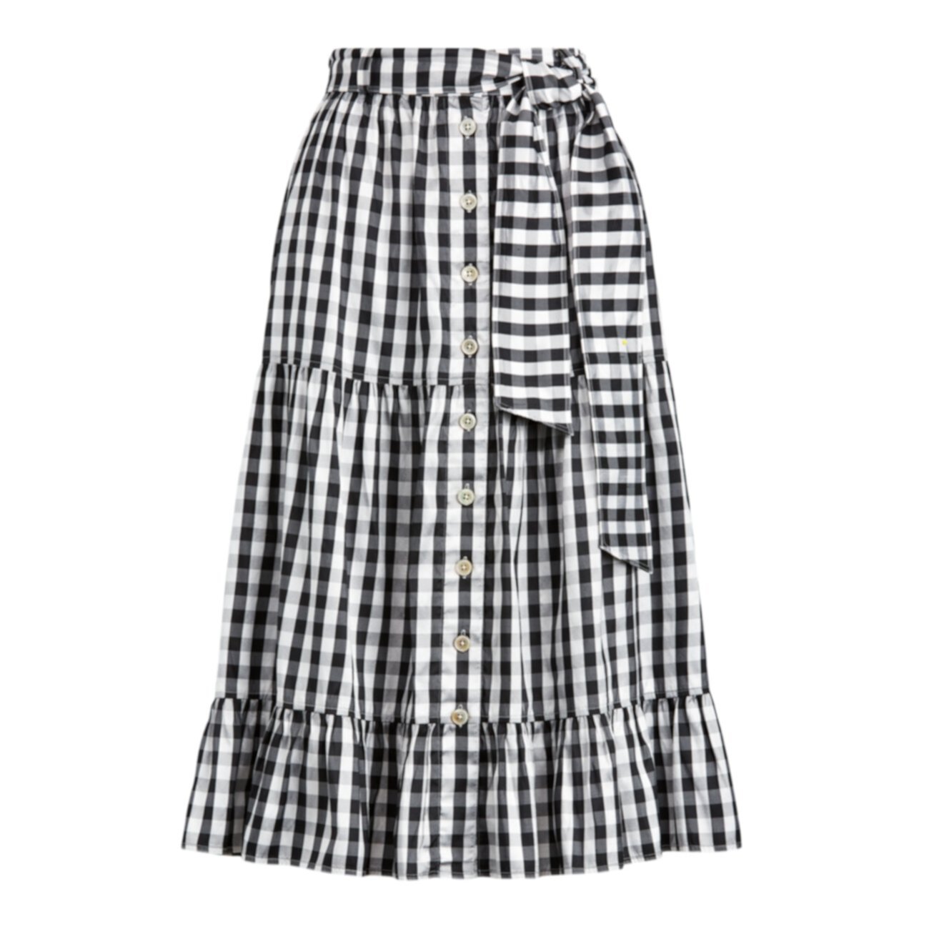 Многоуровневая шелковая юбка Ralph Lauren