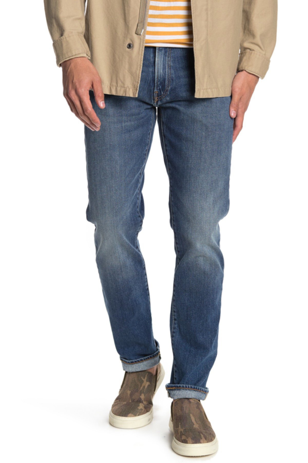 121 Прямые узкие джинсы с внутренним швом 30–34 дюйма Lucky Brand