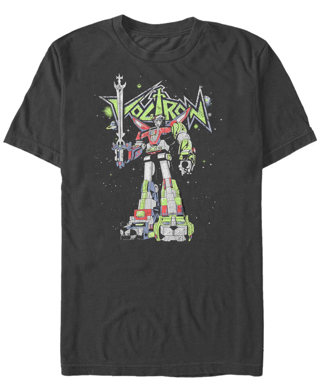 Мужская футболка с коротким рукавом с плакатом Voltron Defender of the Universe FIFTH SUN
