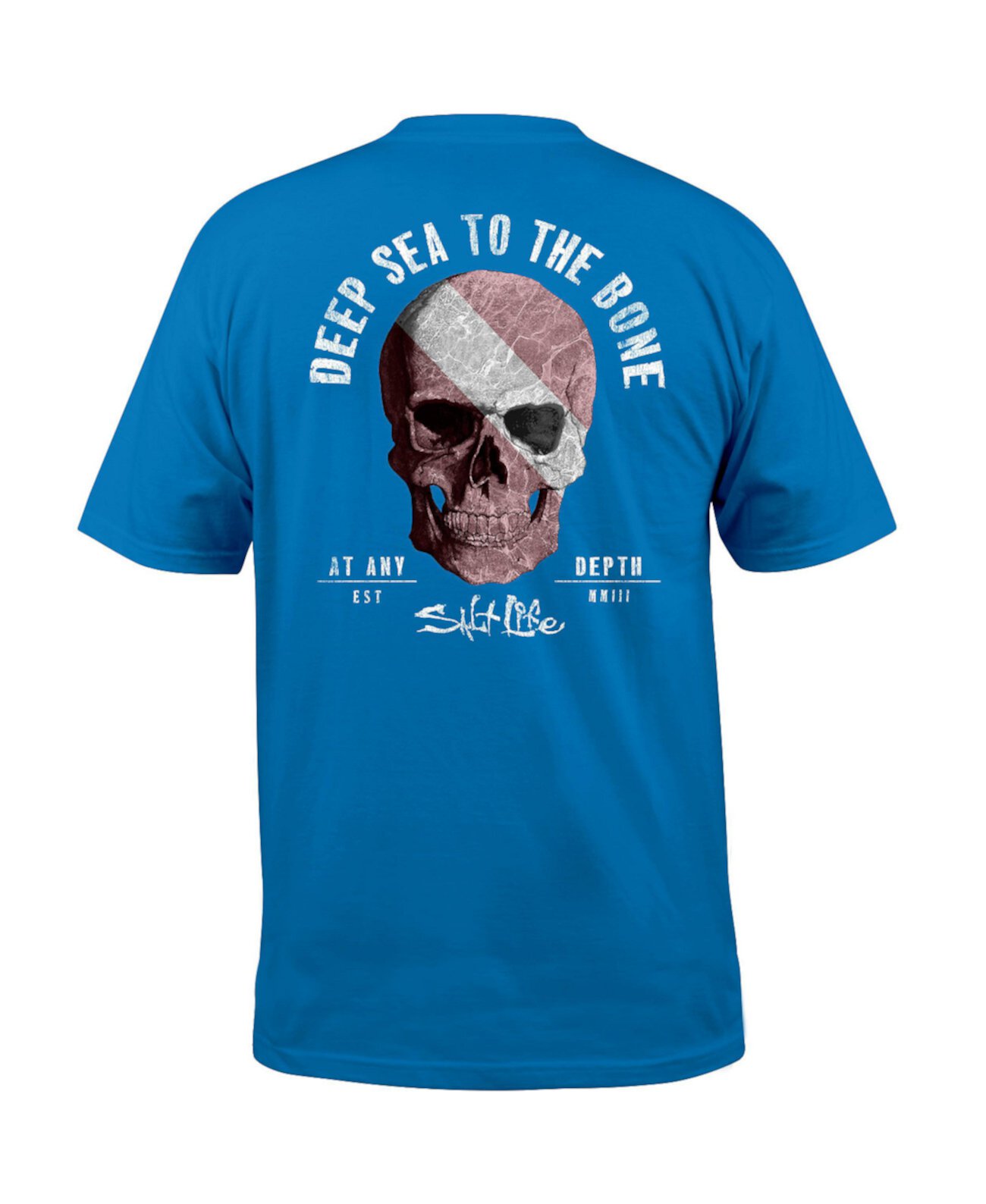 Мужская футболка с рисунком Deep Sea To The Bone Salt Life