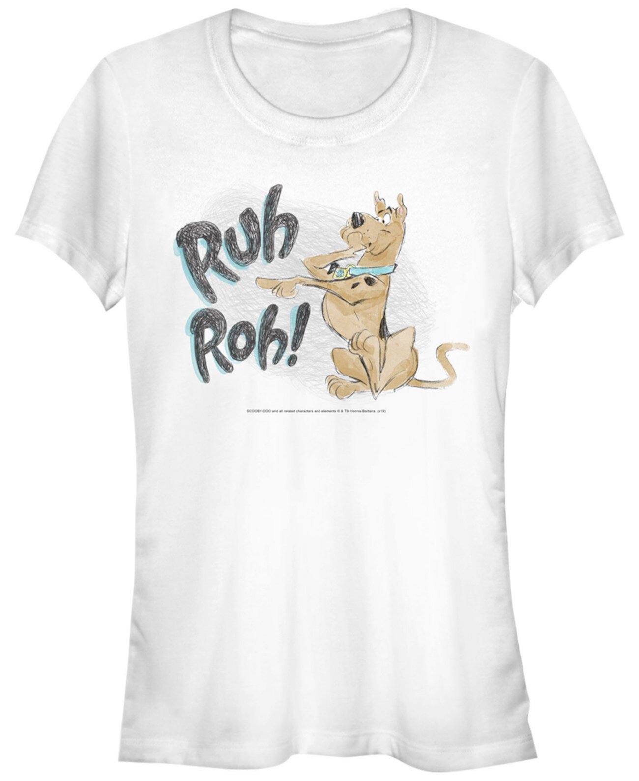 Scooby-Doo Ruh Roh Sketch Женская футболка с коротким рукавом FIFTH SUN