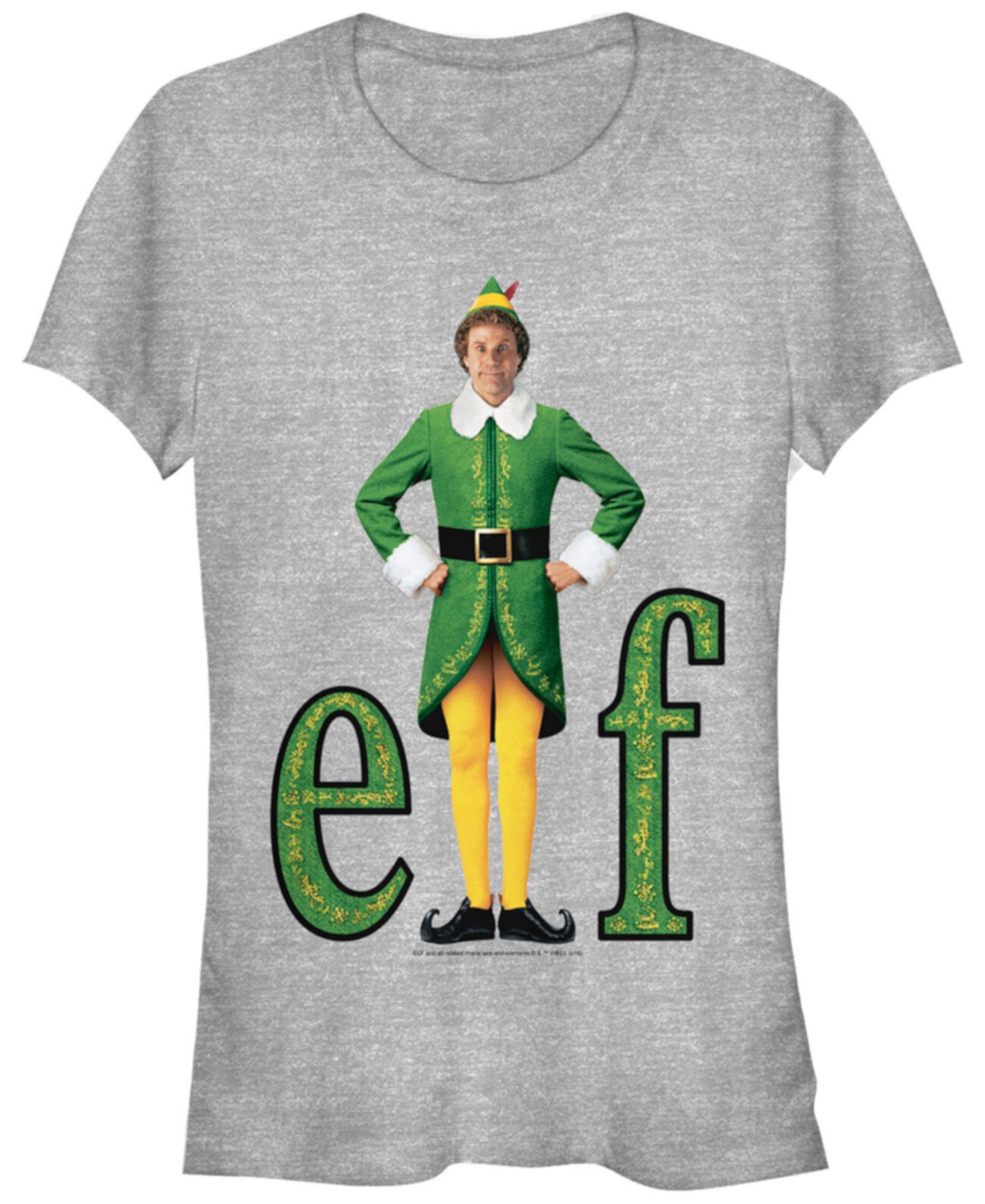 Elf Buddy Outfit Портрет Женская футболка с коротким рукавом FIFTH SUN