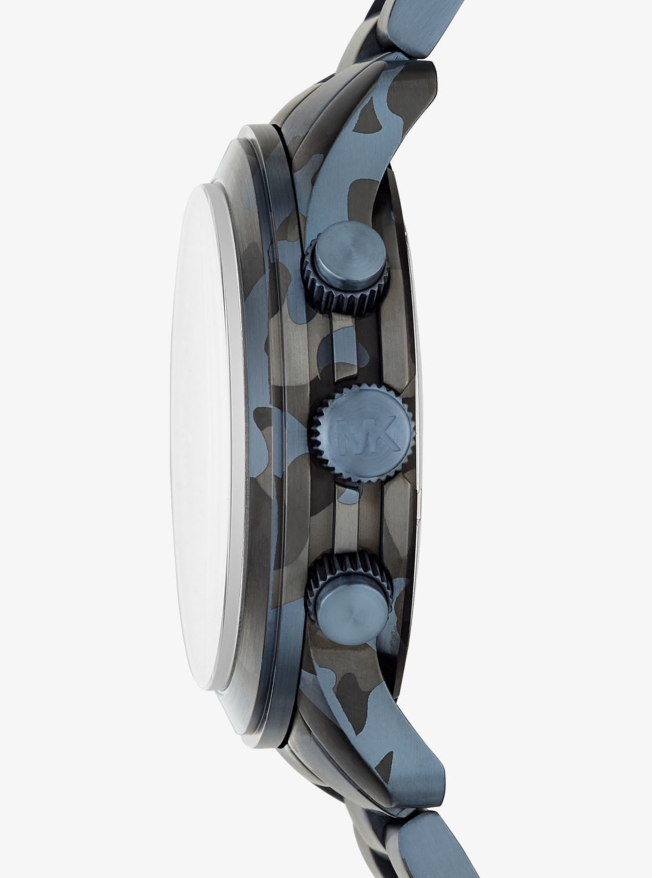 Большие синие камуфляжные часы Runway Michael Kors