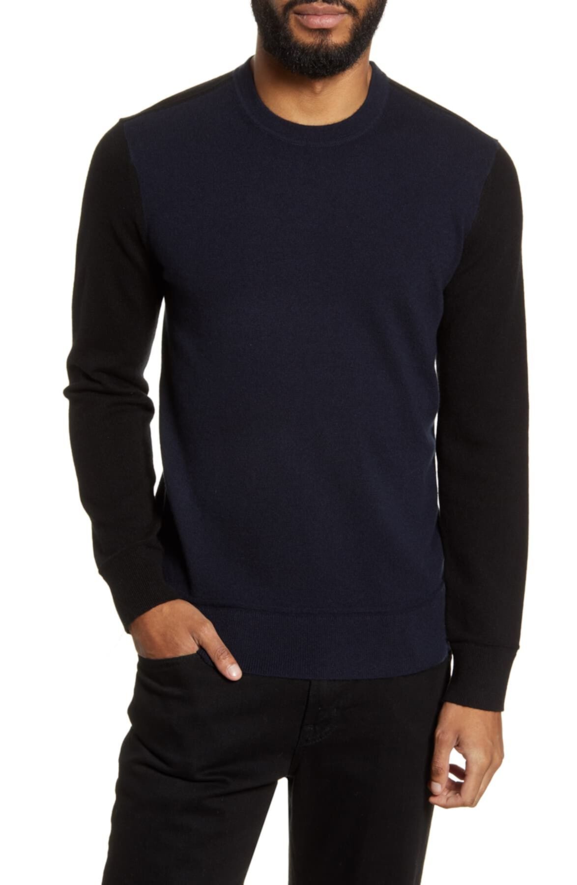Кашемировый свитер Hilles Standard Fit с круглым вырезом Theory